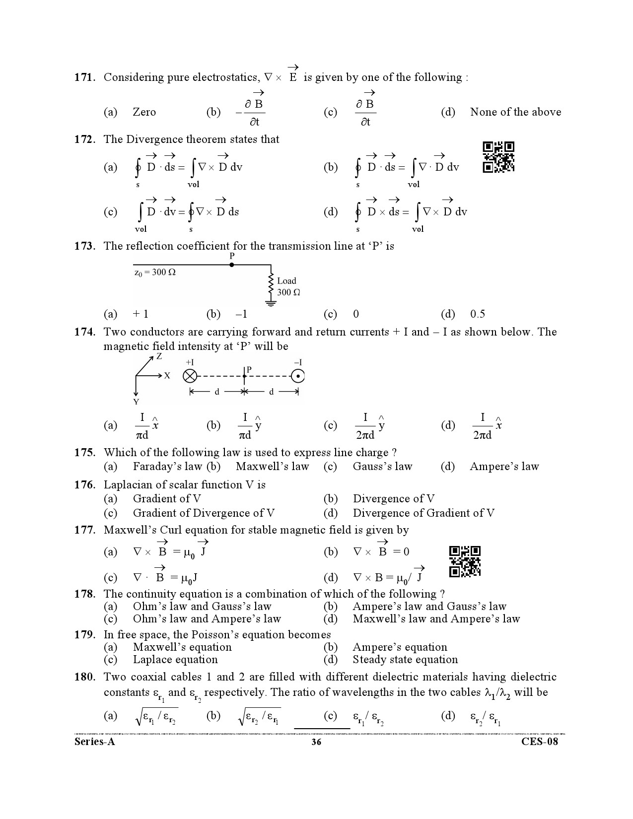 Uttarakhand Combined State Engineering Service Exam 2021 Electrical Engineering Paper I 36