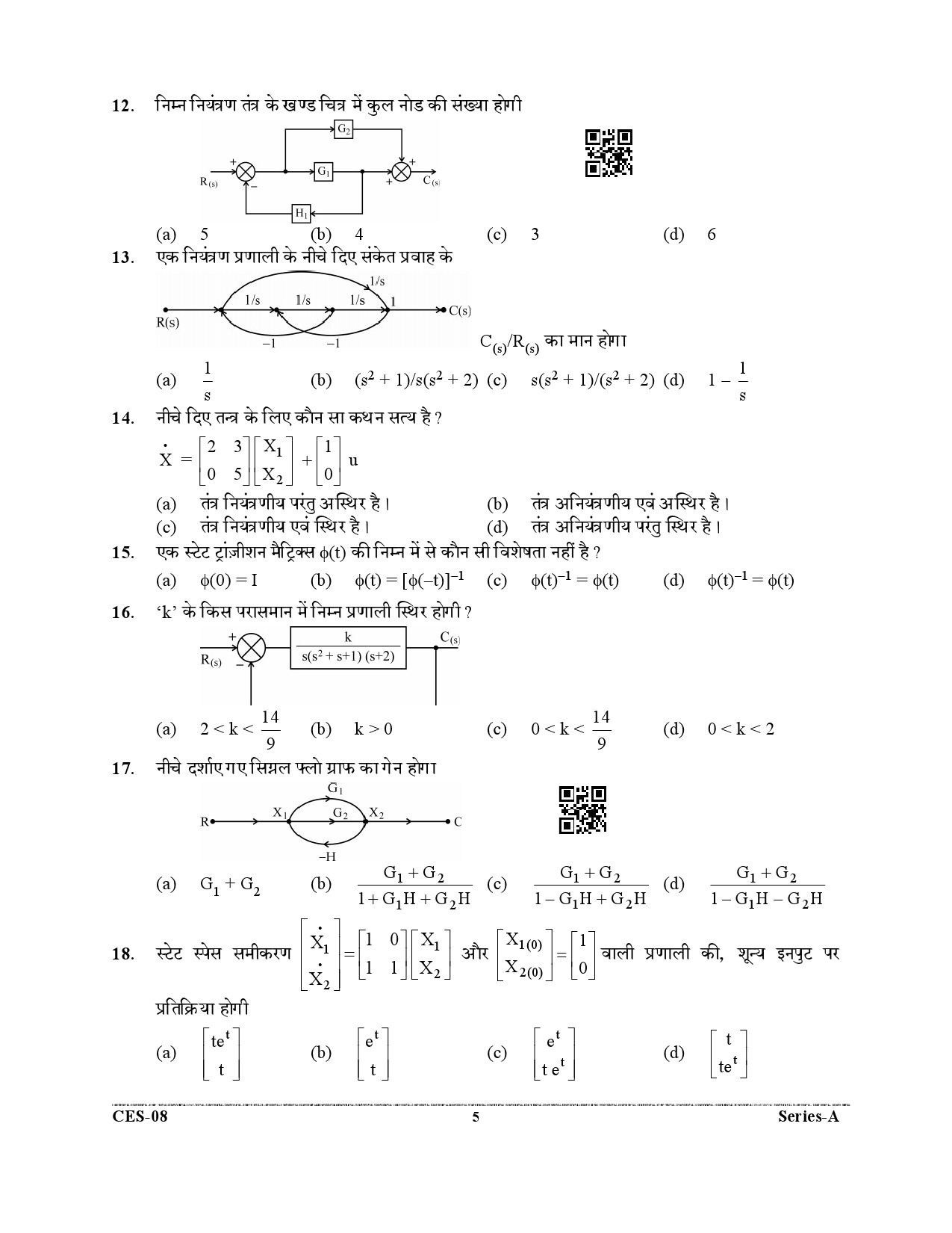 Uttarakhand Combined State Engineering Service Exam 2021 Electrical Engineering Paper I 5