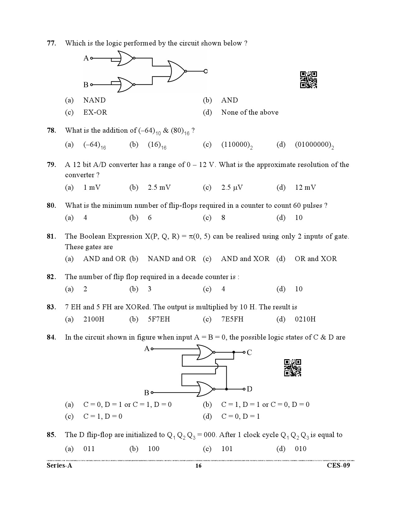 Uttarakhand Combined State Engineering Service Exam 2021 Electrical Engineering Paper II 16