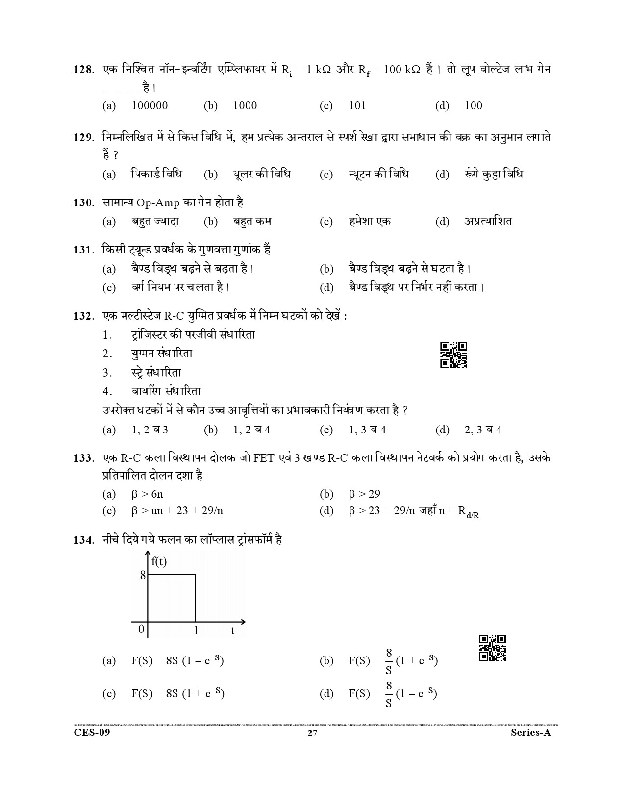 Uttarakhand Combined State Engineering Service Exam 2021 Electrical Engineering Paper II 27
