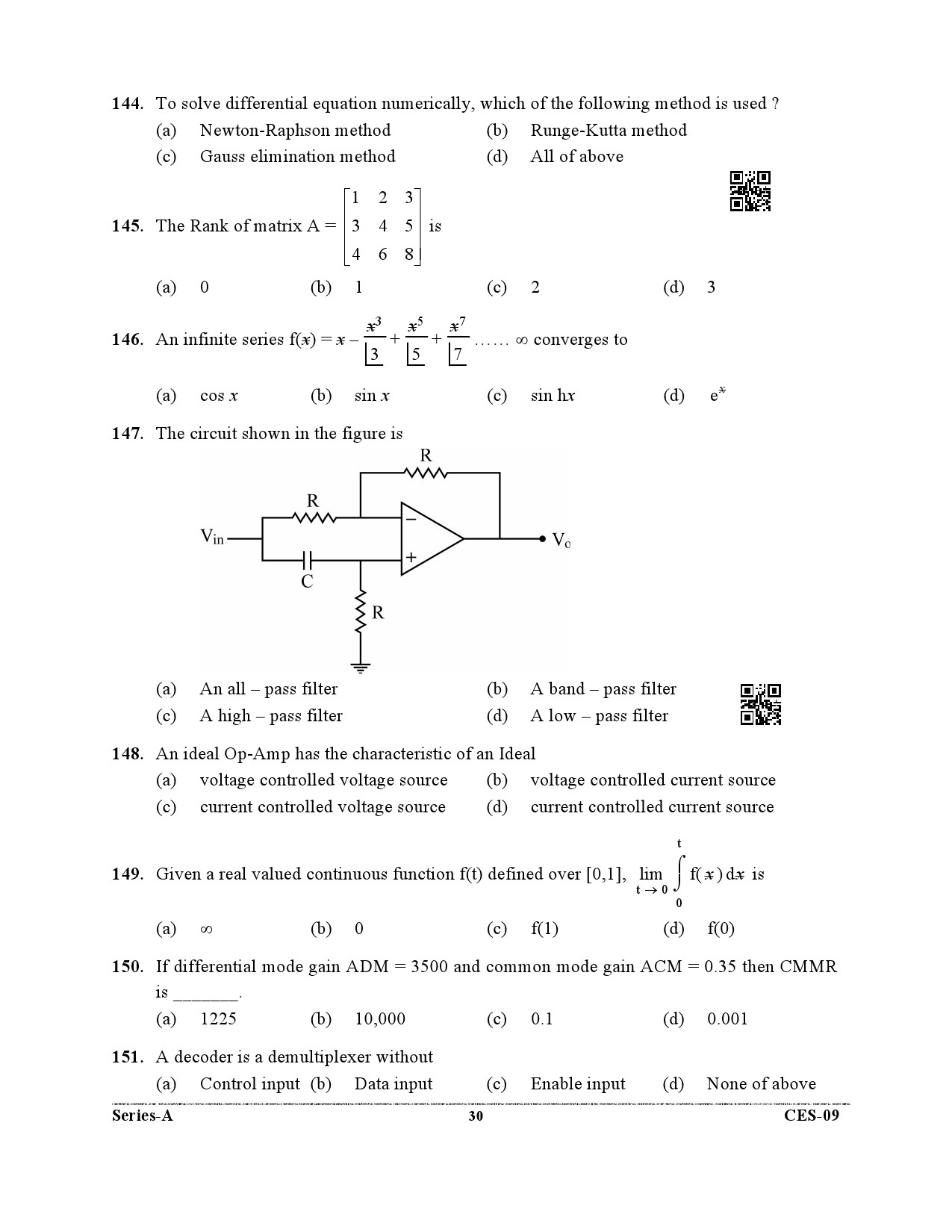 Uttarakhand Combined State Engineering Service Exam 2021 Electrical Engineering Paper II 30