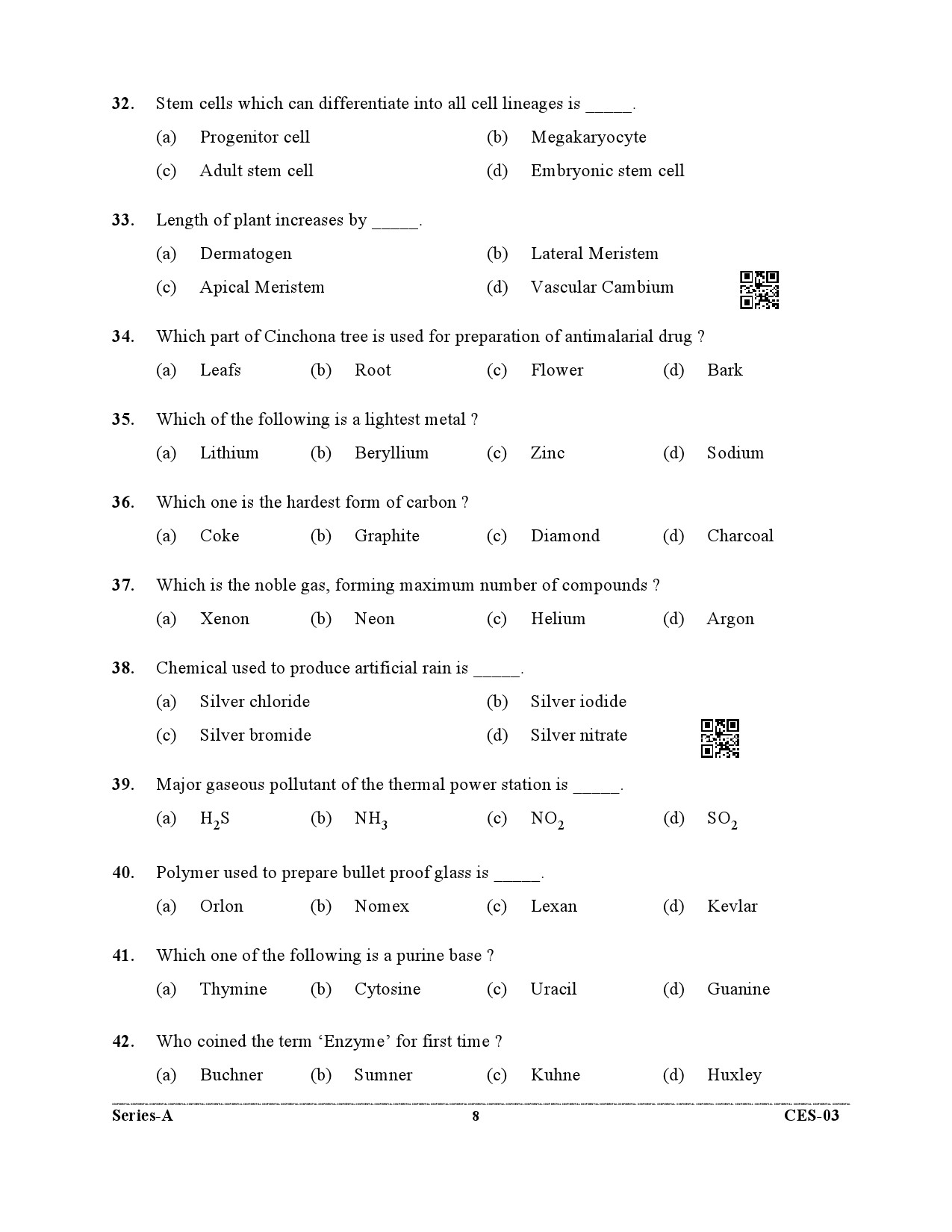 Uttarakhand Combined State Engineering Service Exam 2021 General Studies 8