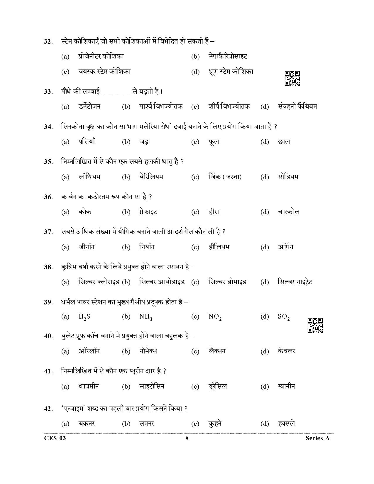 Uttarakhand Combined State Engineering Service Exam 2021 General Studies 9