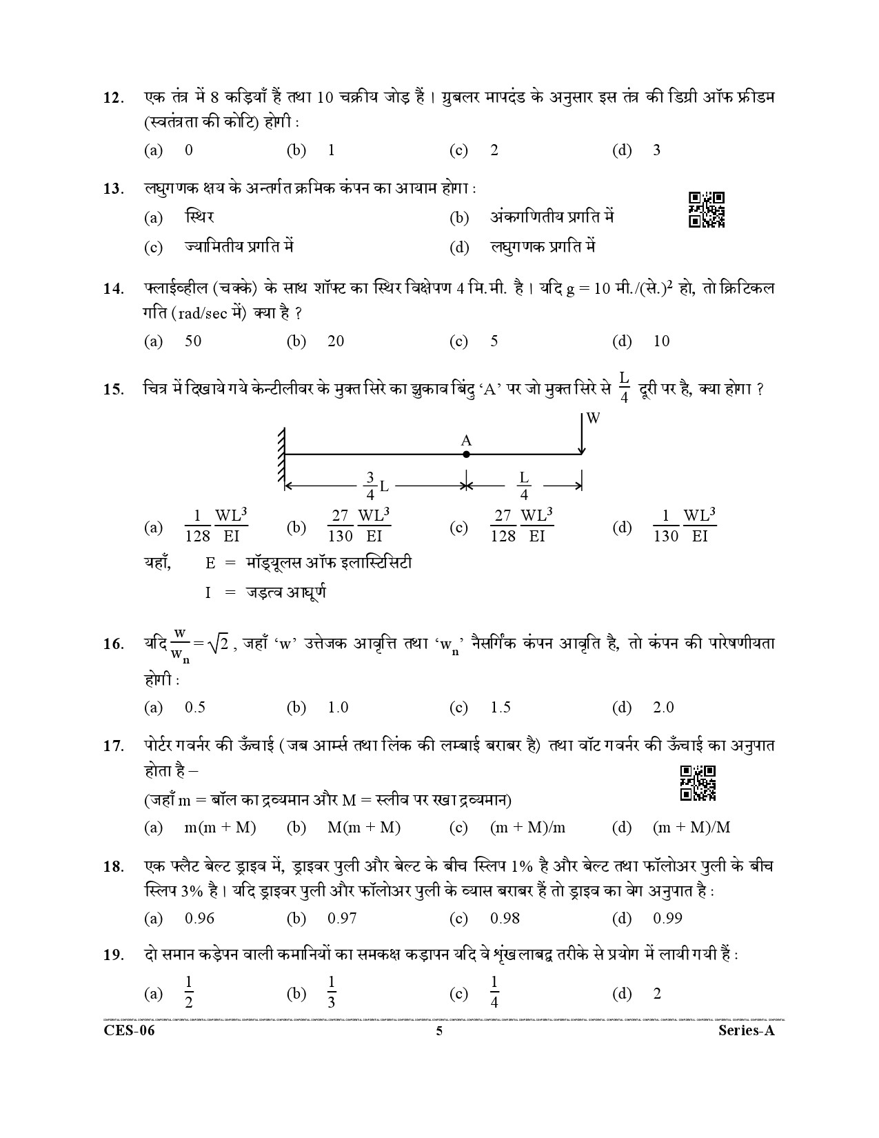 Uttarakhand Combined State Engineering Service Exam 2021 Mechanical Engineering Paper I 5