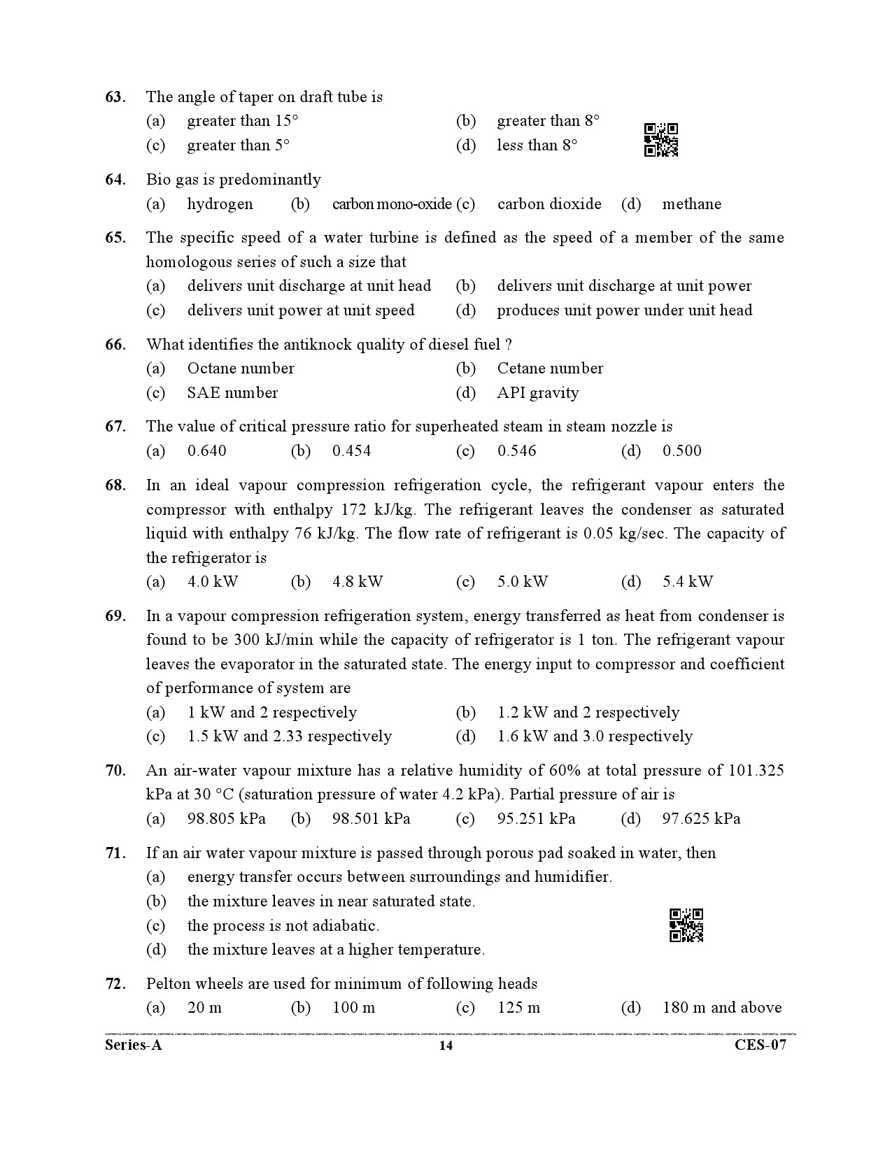 Uttarakhand Combined State Engineering Service Exam 2021 Mechanical Engineering Paper II 14