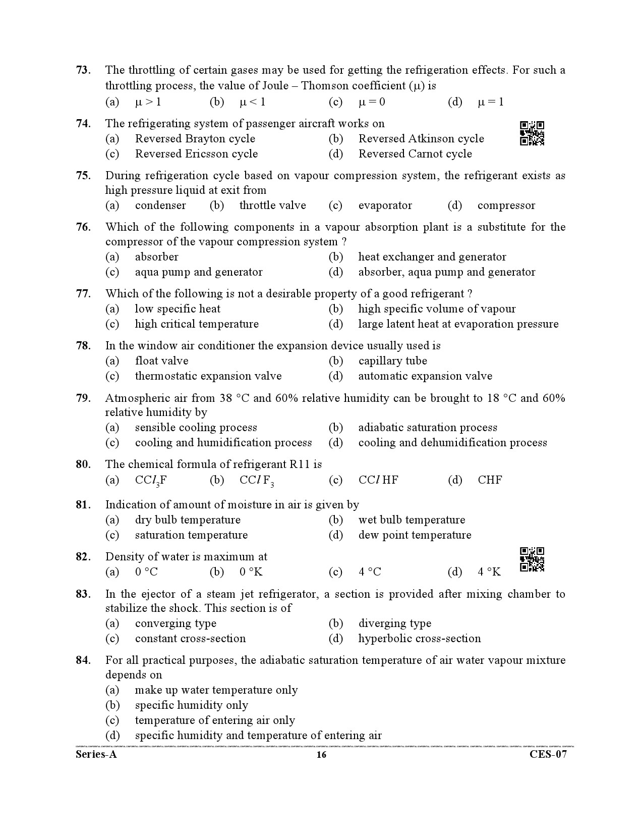 Uttarakhand Combined State Engineering Service Exam 2021 Mechanical Engineering Paper II 16