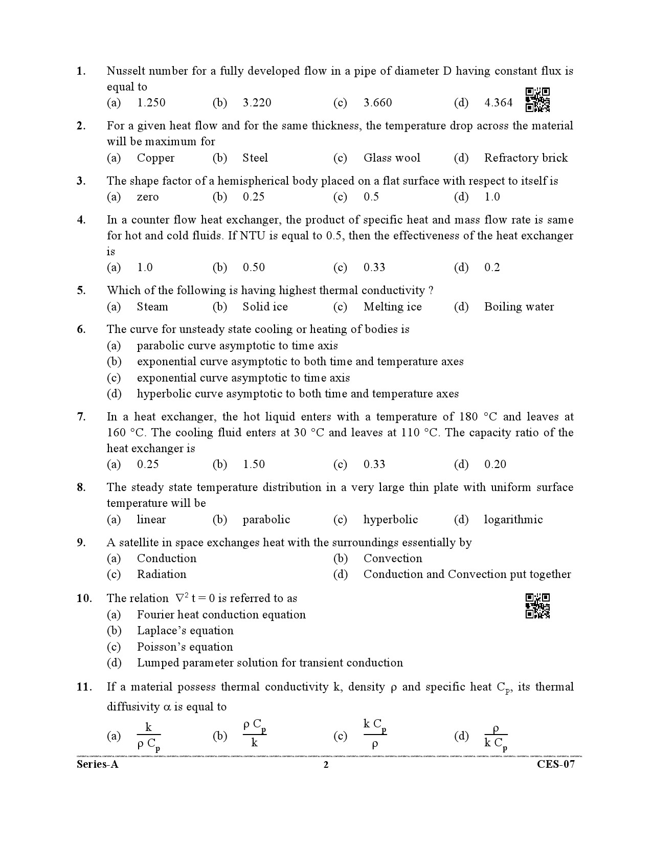 Uttarakhand Combined State Engineering Service Exam 2021 Mechanical Engineering Paper II 2