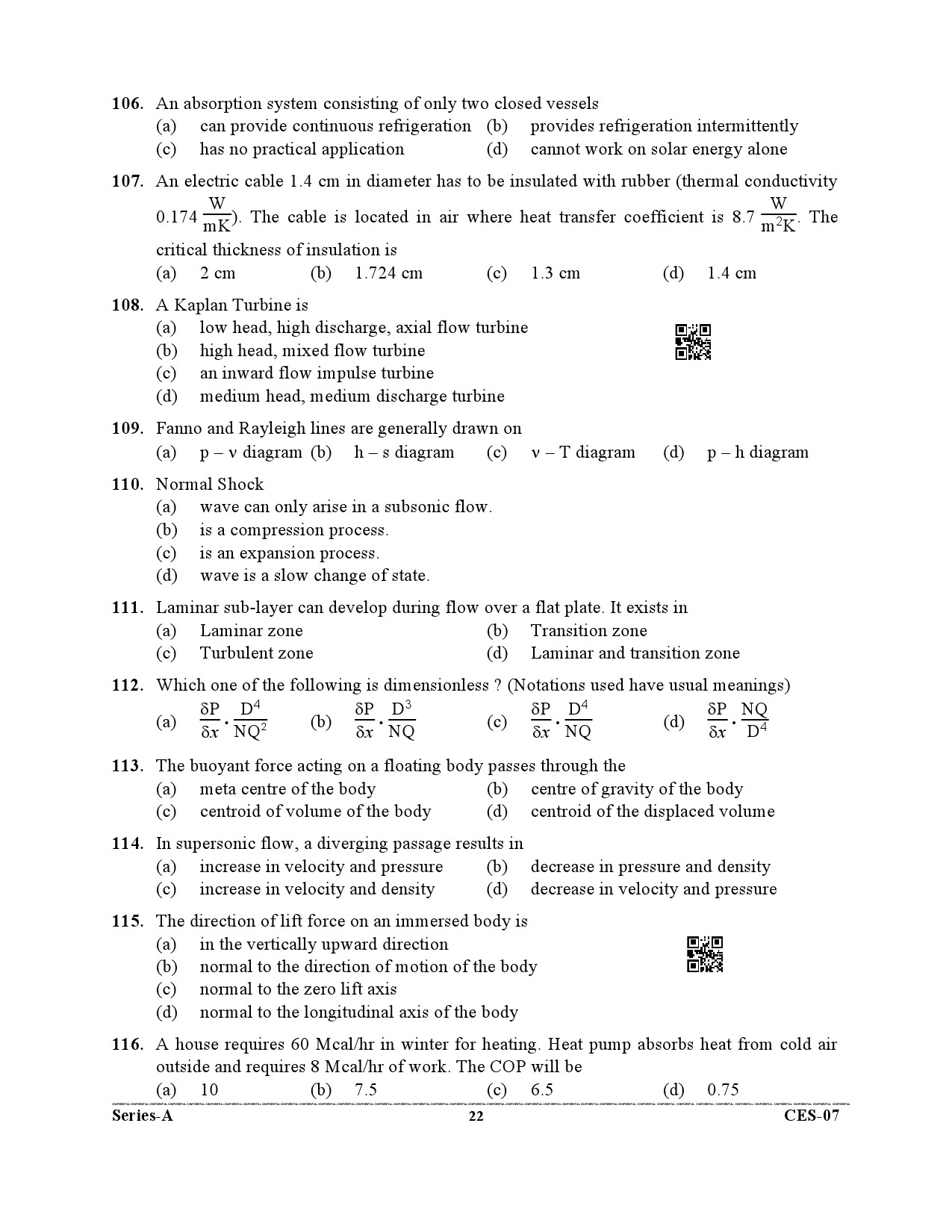 Uttarakhand Combined State Engineering Service Exam 2021 Mechanical Engineering Paper II 22