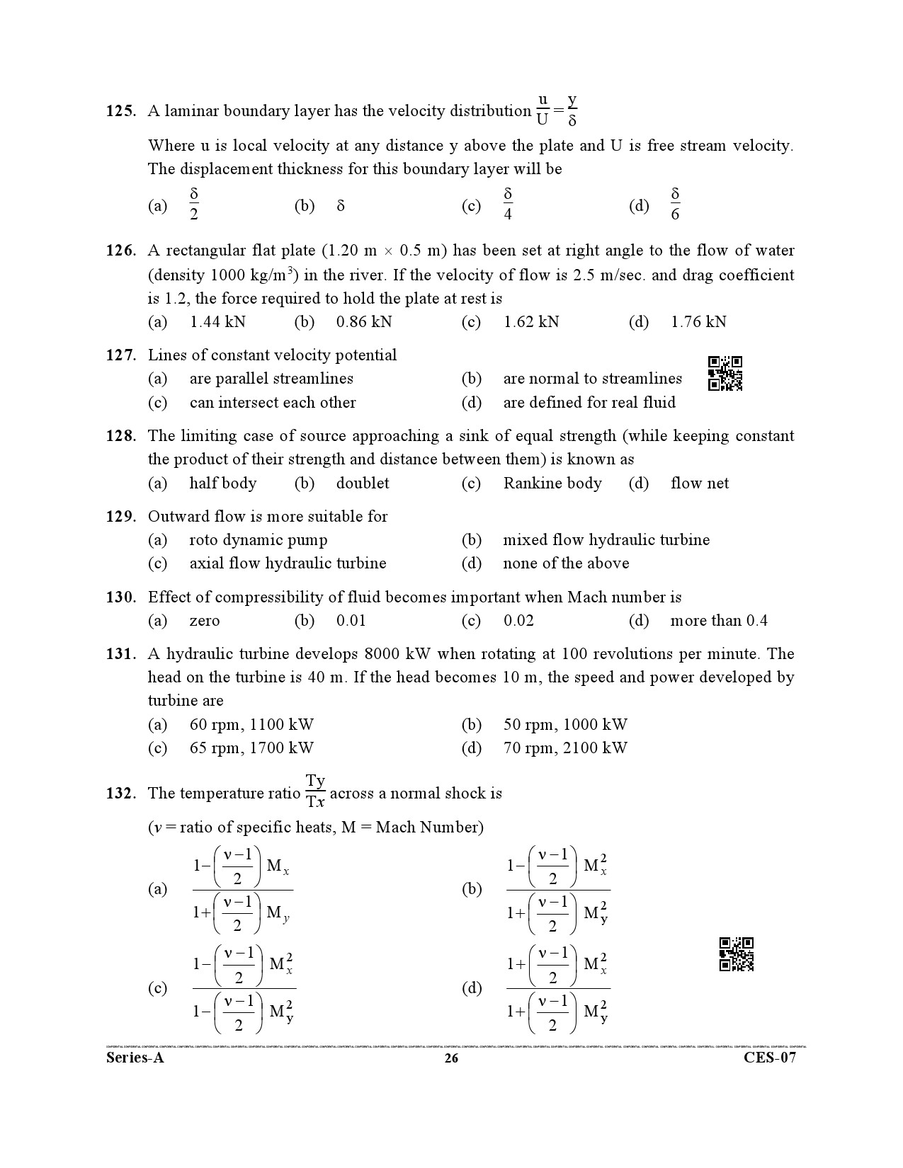 Uttarakhand Combined State Engineering Service Exam 2021 Mechanical Engineering Paper II 26