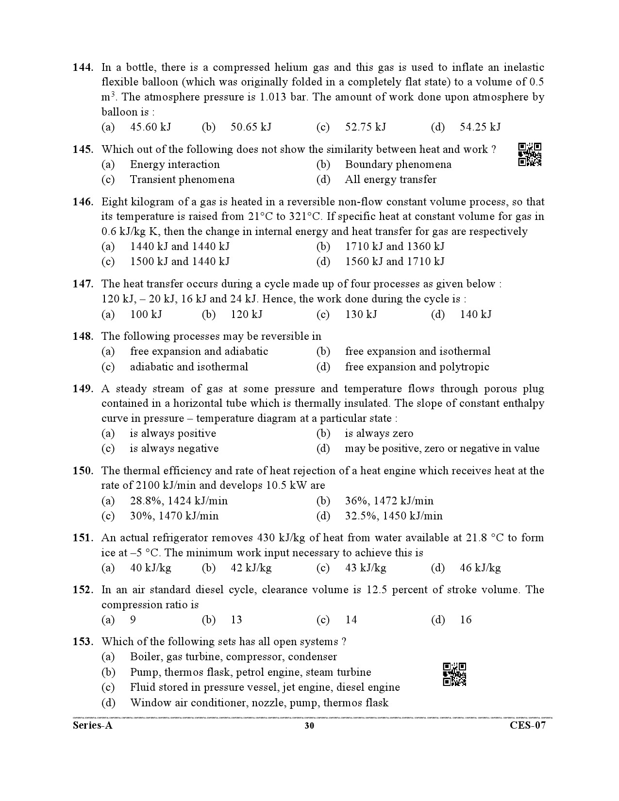 Uttarakhand Combined State Engineering Service Exam 2021 Mechanical Engineering Paper II 30