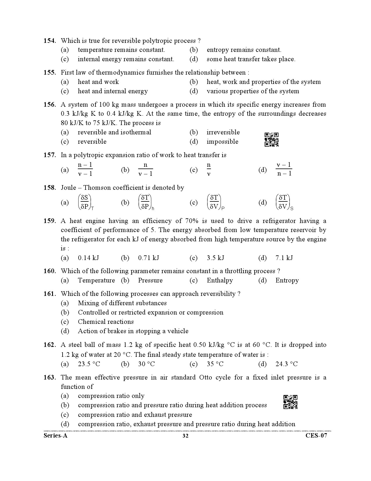 Uttarakhand Combined State Engineering Service Exam 2021 Mechanical Engineering Paper II 32