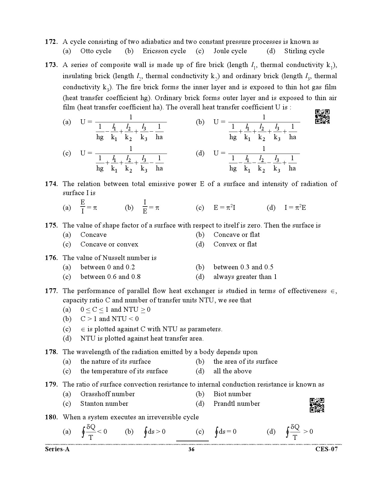 Uttarakhand Combined State Engineering Service Exam 2021 Mechanical Engineering Paper II 36