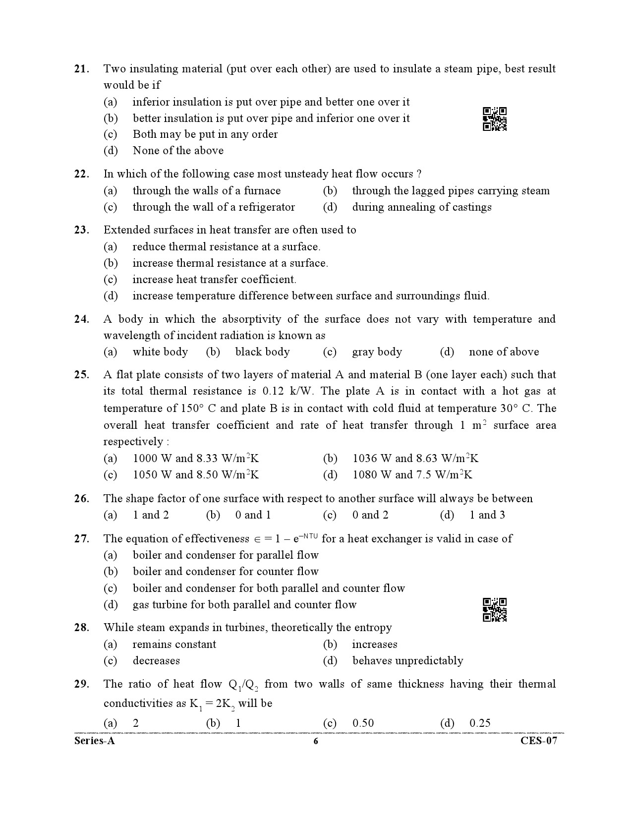 Uttarakhand Combined State Engineering Service Exam 2021 Mechanical Engineering Paper II 6