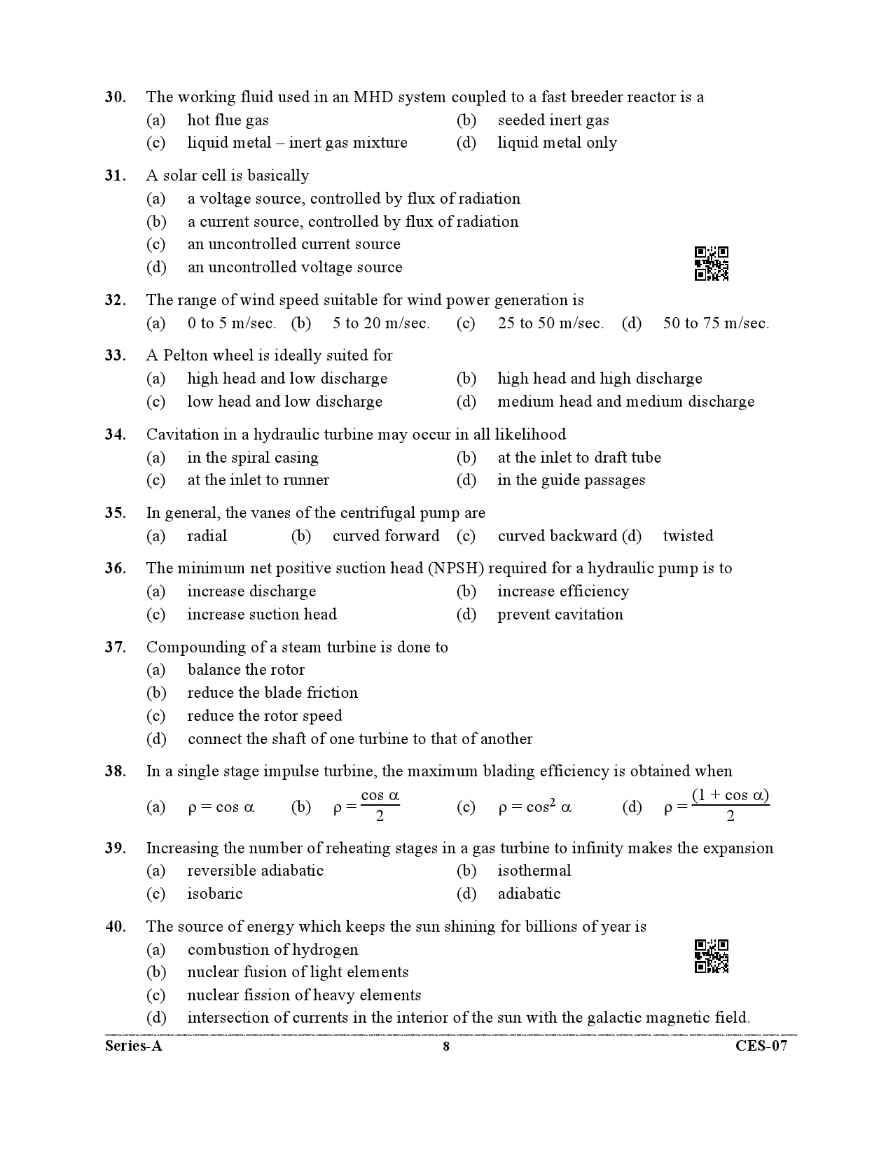 Uttarakhand Combined State Engineering Service Exam 2021 Mechanical Engineering Paper II 8