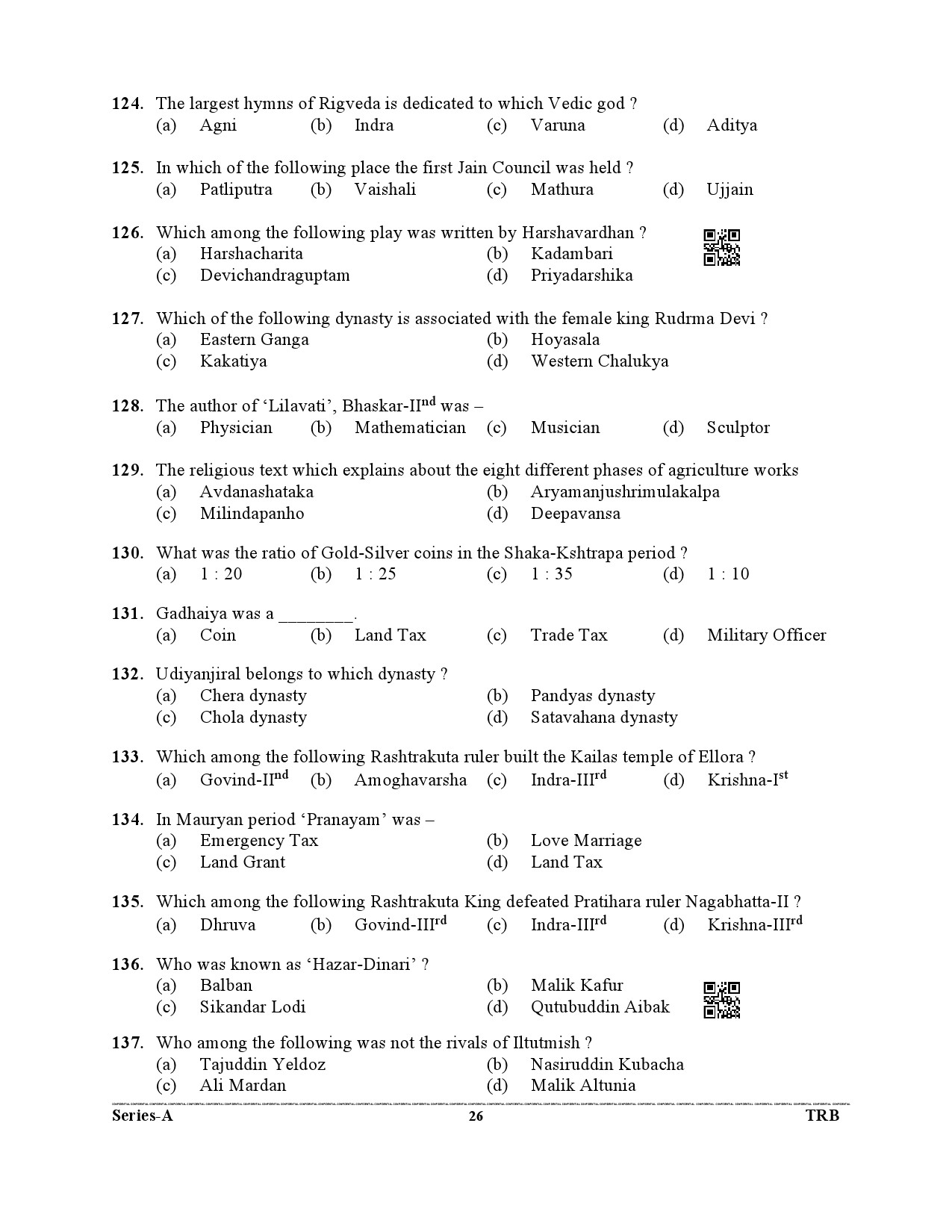 Uttarakhand Combined State Upper Subordinate Services Prelim Exam 2021 Paper I 26