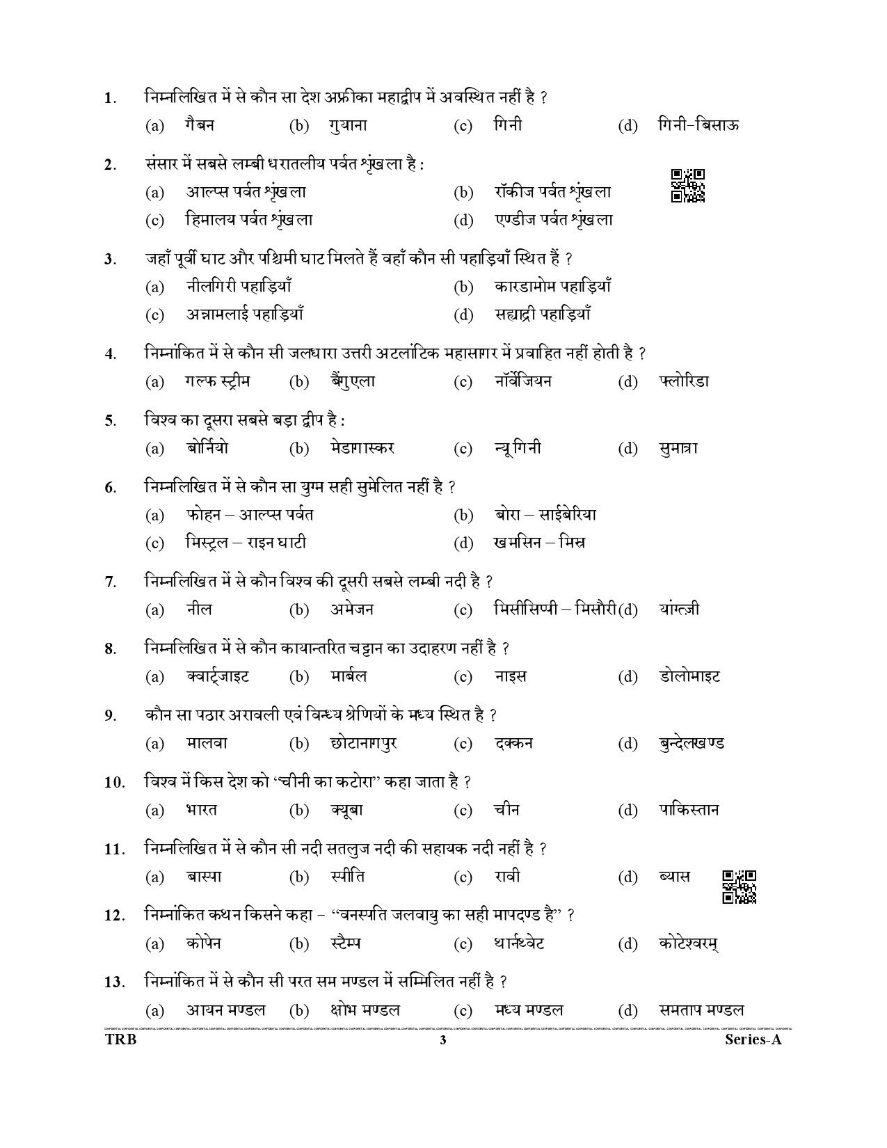 Uttarakhand Combined State Upper Subordinate Services Prelim Exam 2021 Paper I 3