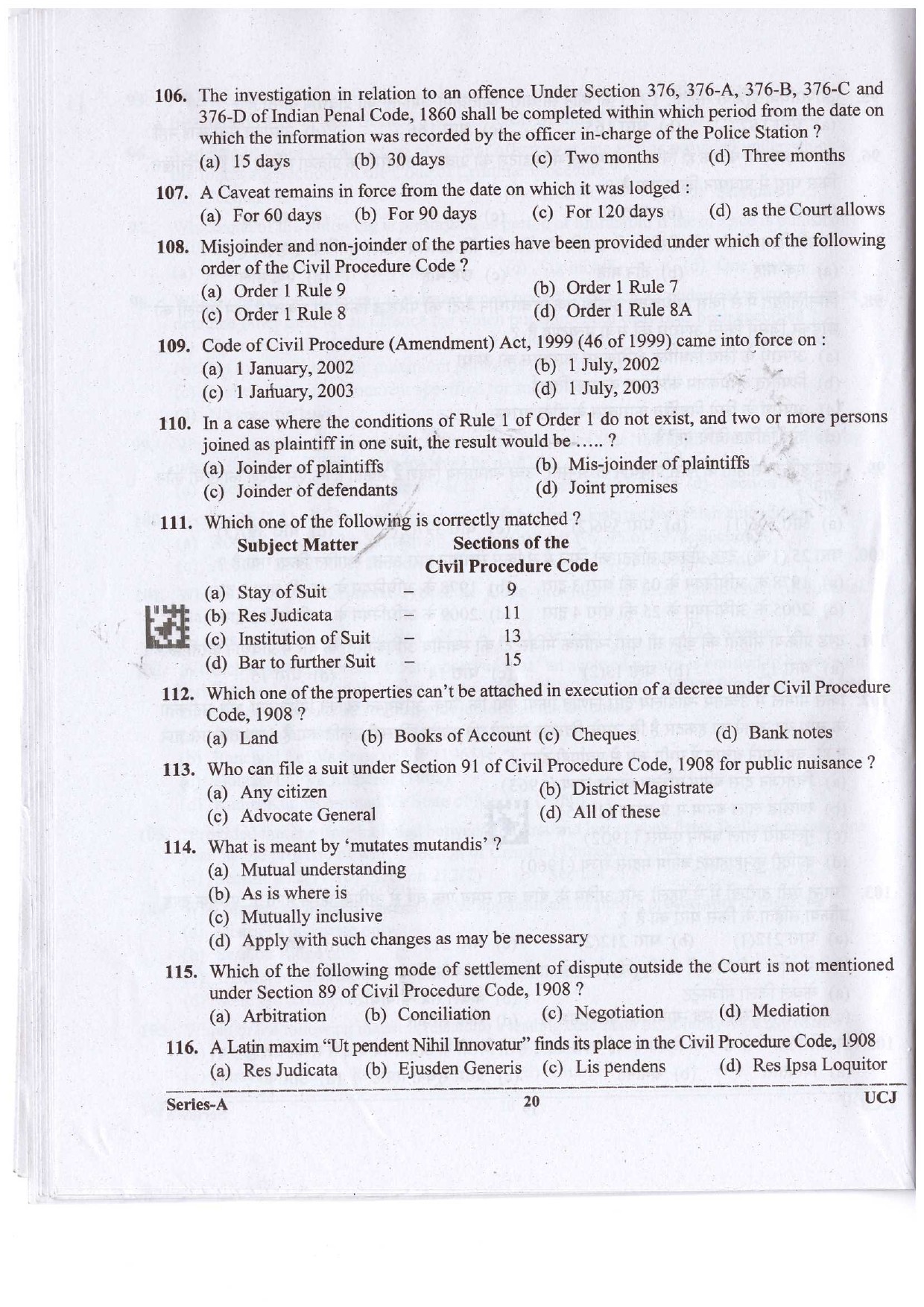 Uttrakhand Judicial Service Civil Judge Examination 2023 19