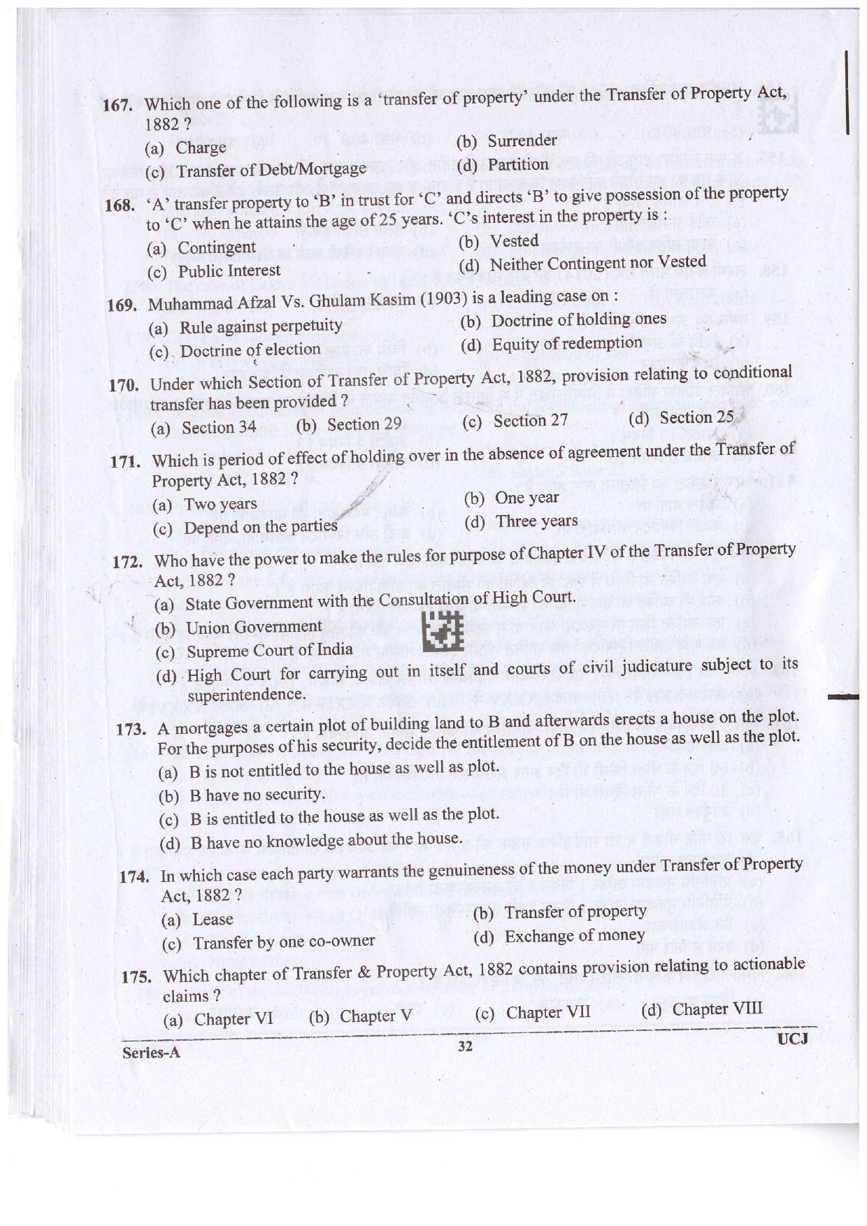 Uttrakhand Judicial Service Civil Judge Examination 2023 31