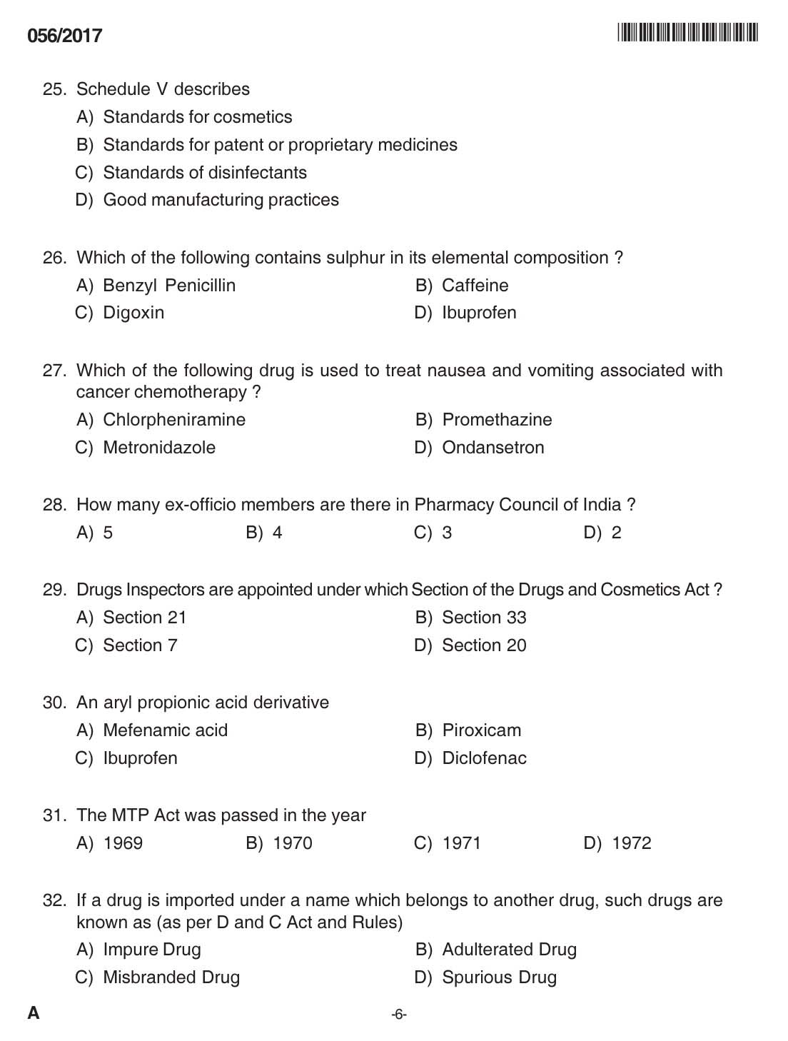 Pharmacist Grade II Insurance Medical Services Exam 0562017 5