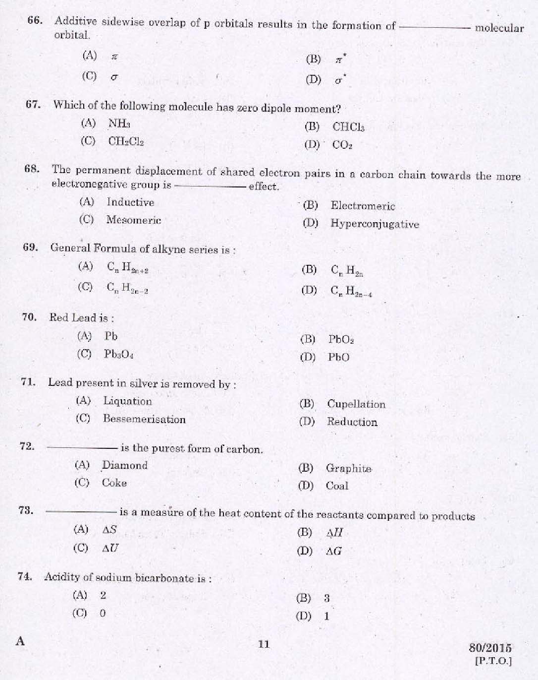 Kerala PSC Station Officer Exam Question Code 802015 9