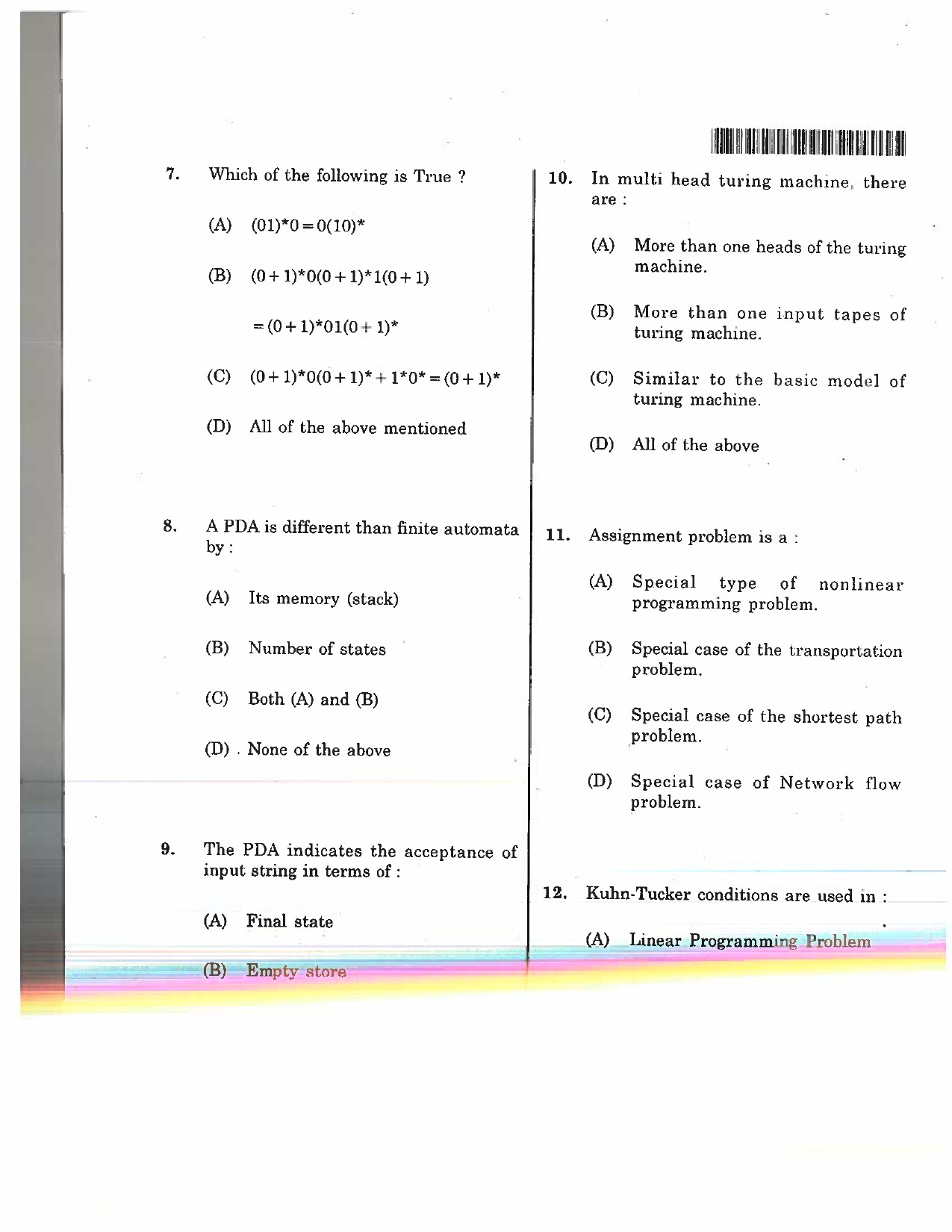 Telangana SET Computer Science and Application 2017 Question Paper III 3