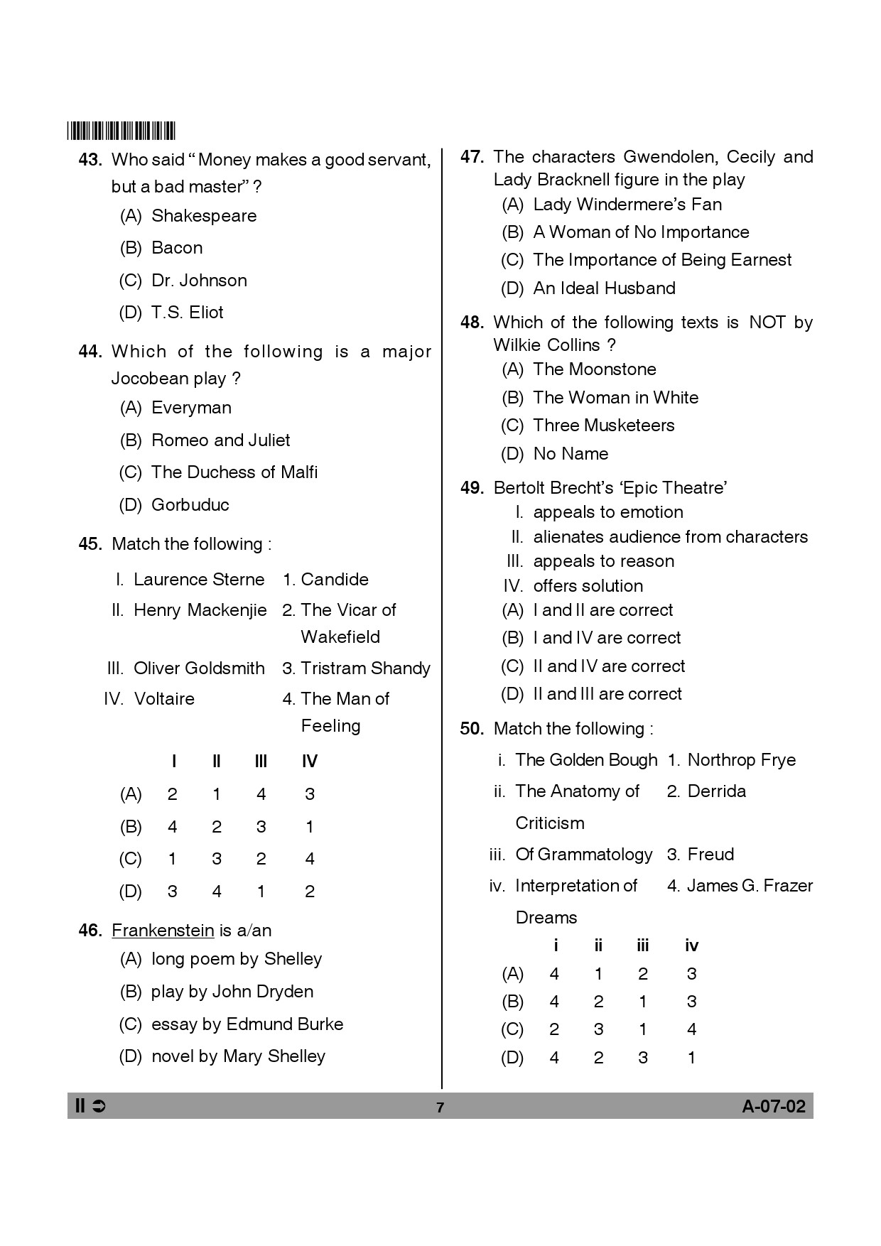 Telangana SET English 2013 Question Paper II 6