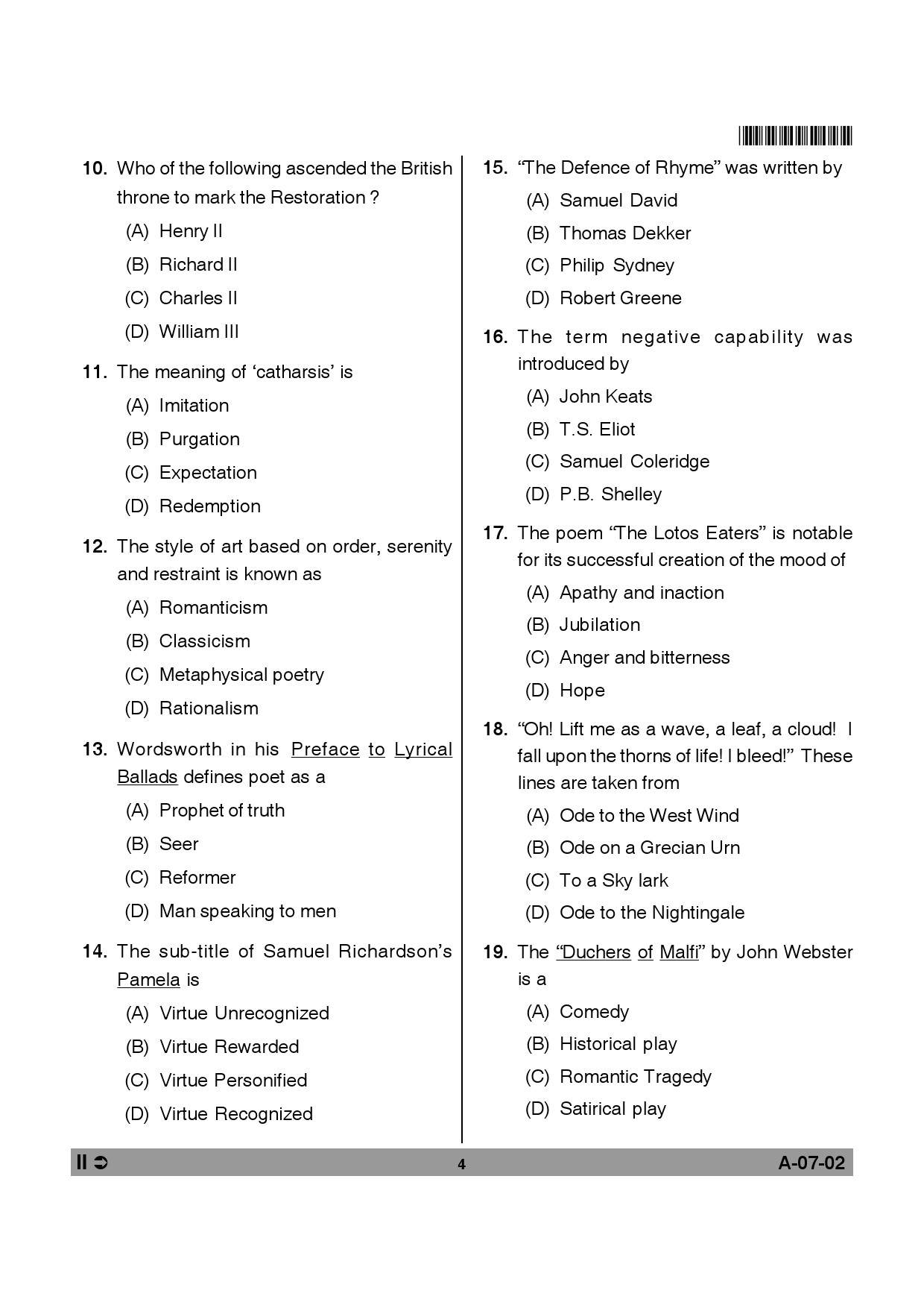 Telangana SET English 2014 Question Paper II 3