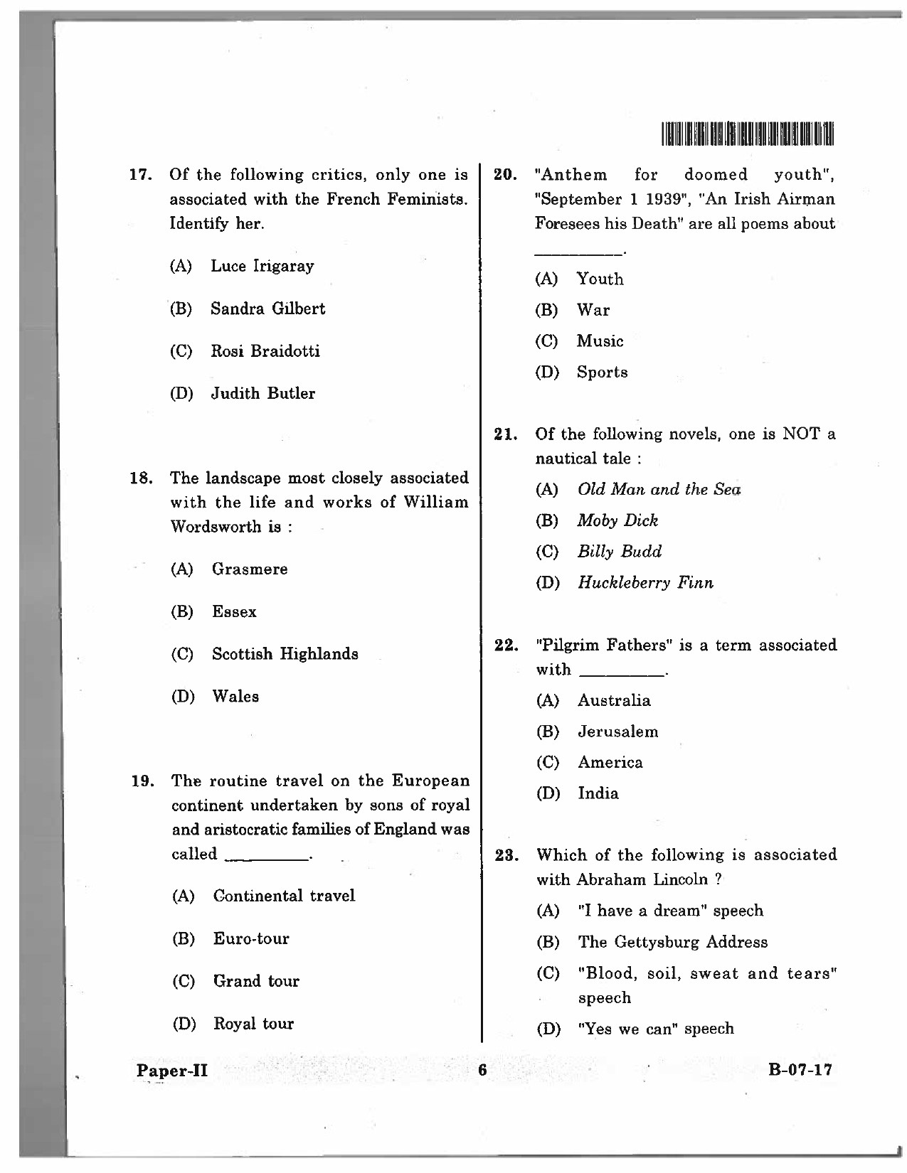 Telangana SET English 2017 Question Paper II 5