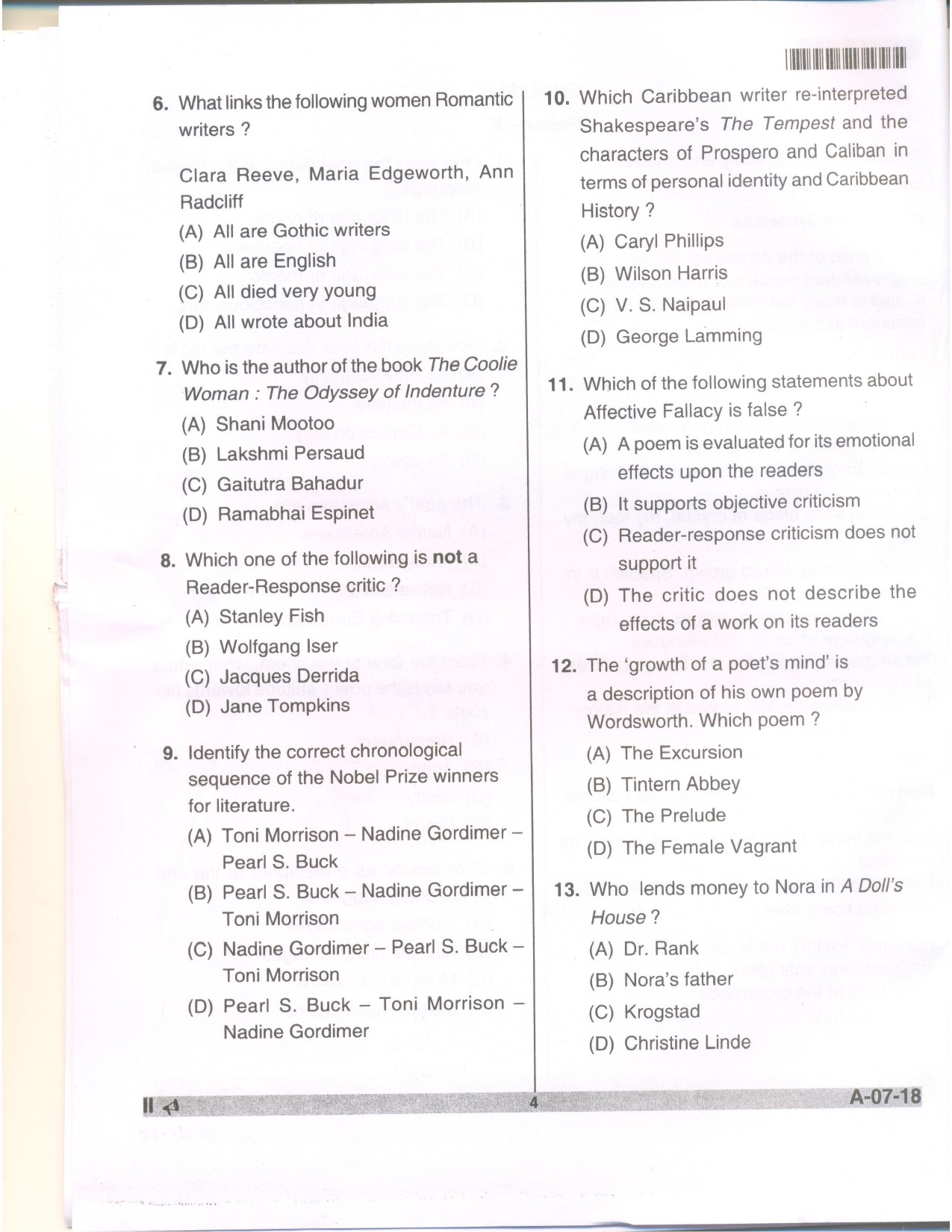 Telangana SET English 2018 Question Paper II 3