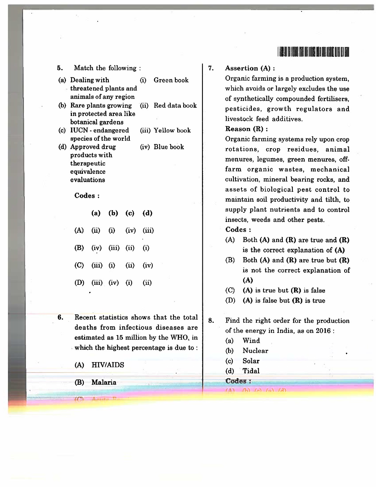 Telangana SET Environmental Science 2017 Question Paper II 3