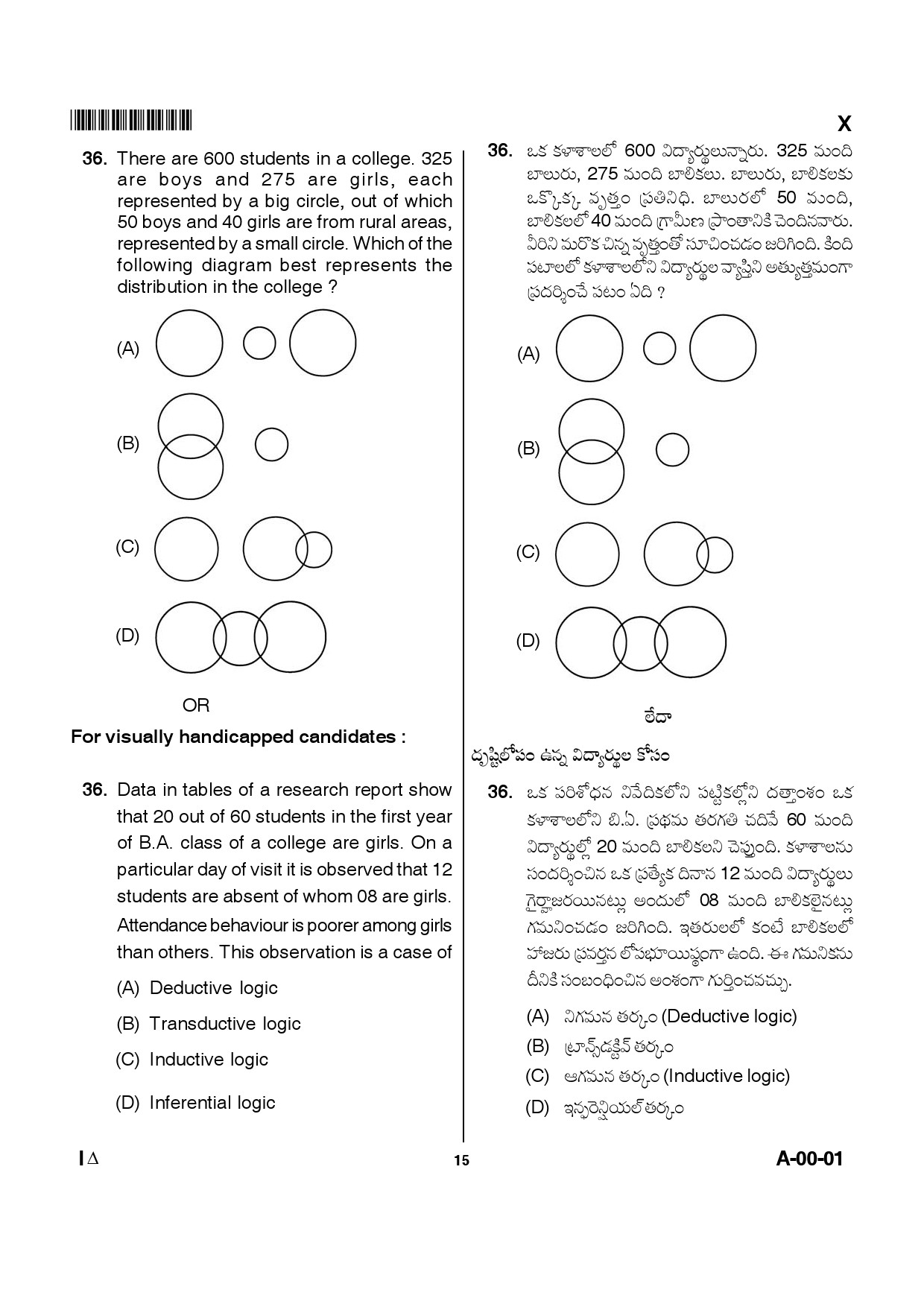 Telangana SET General Paper 2012 Question Paper I 14