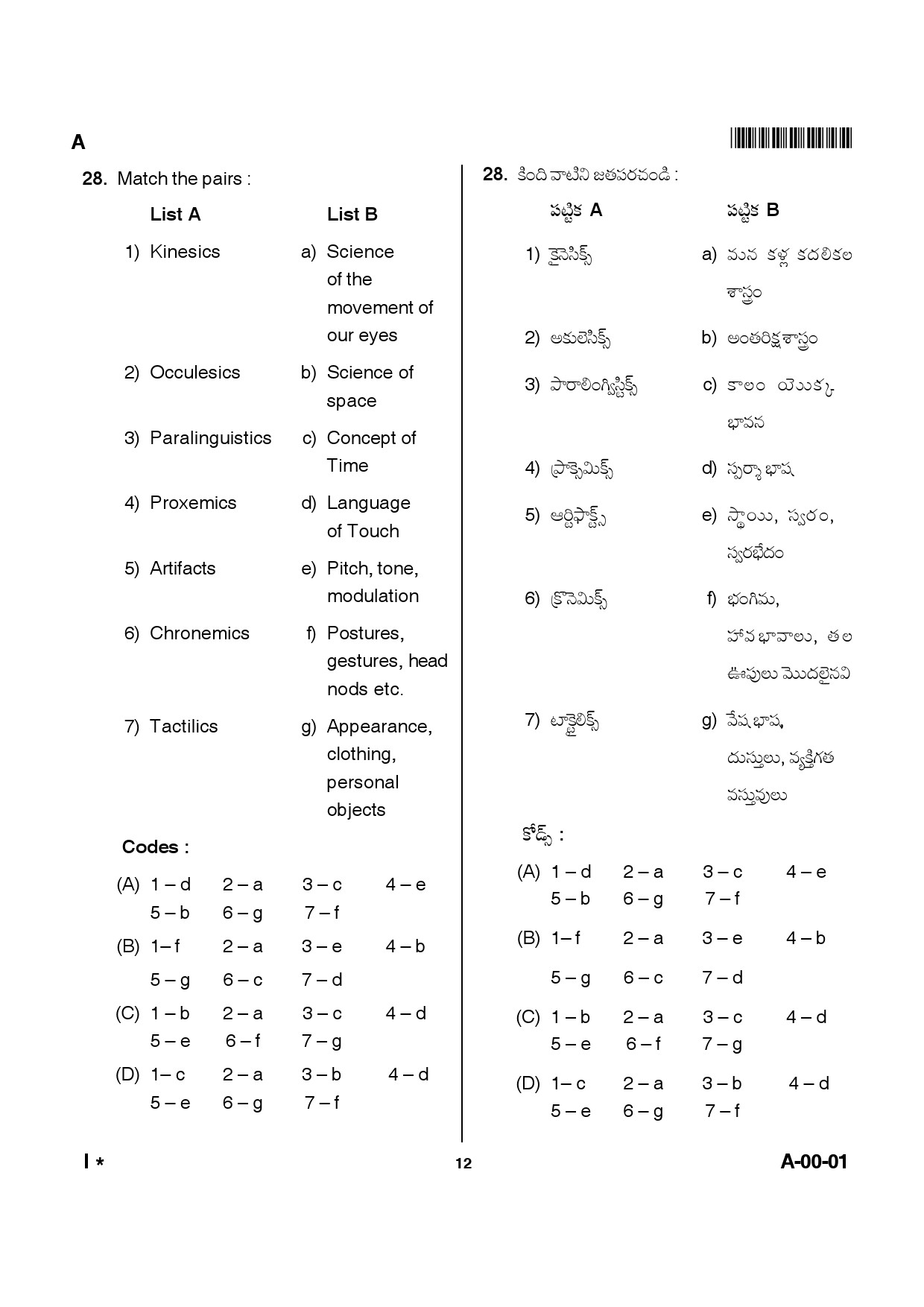 Telangana SET General Paper 2014 Question Paper I 11