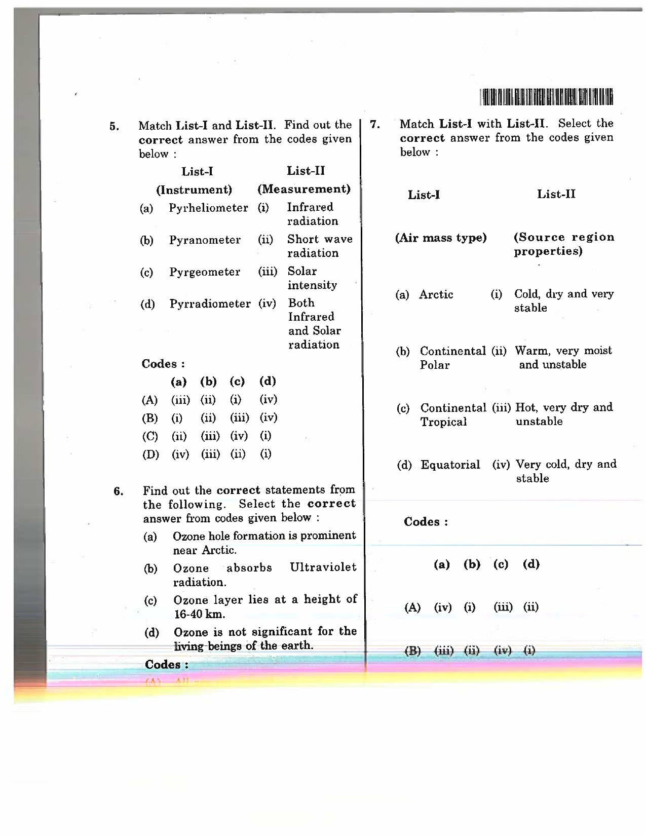 Telangana SET Geography 2017 Question Paper III 3