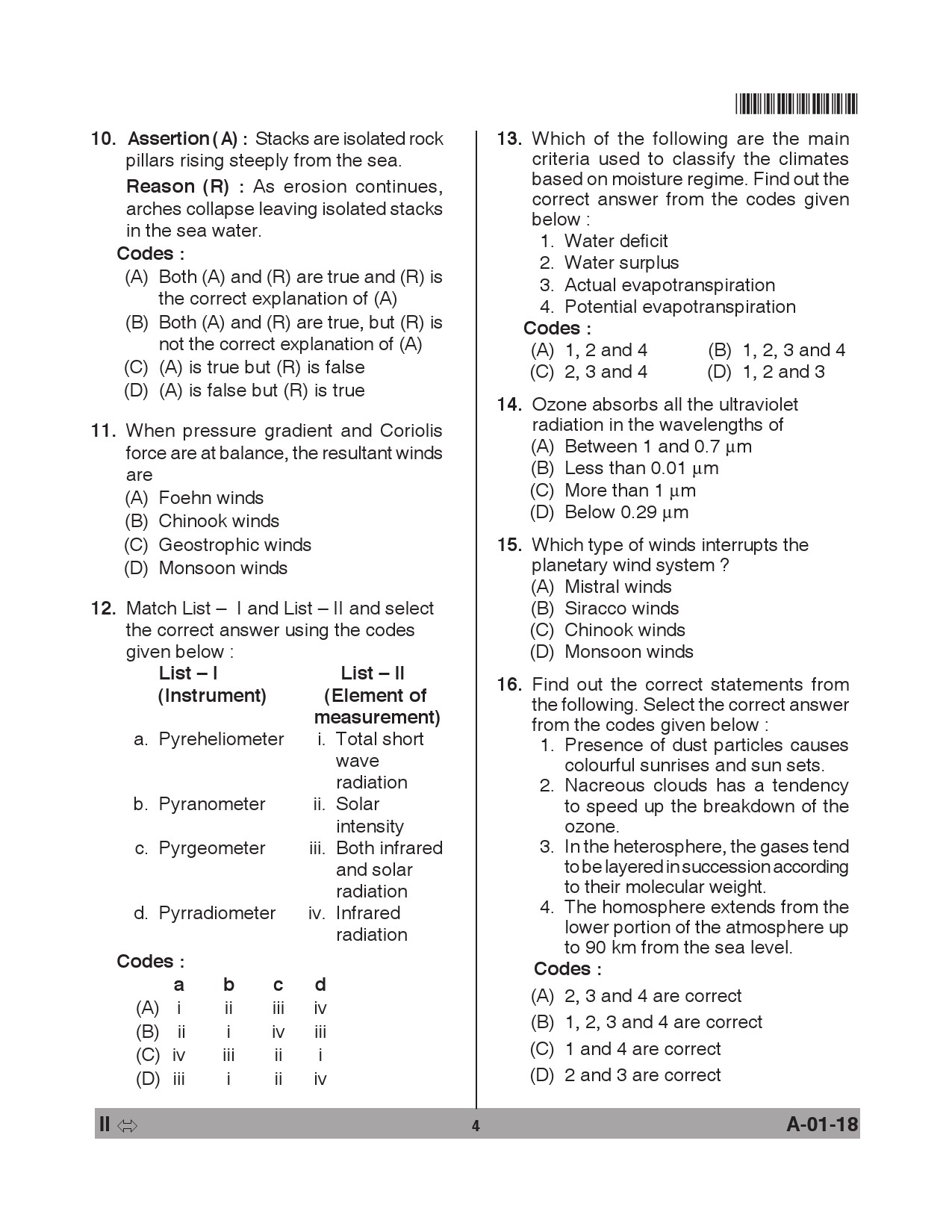 Telangana SET Geography 2018 Question Paper II 3