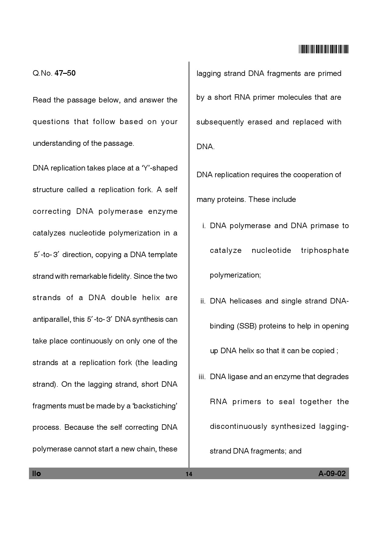 Telangana SET Life Sciences 2012 Question Paper II 13