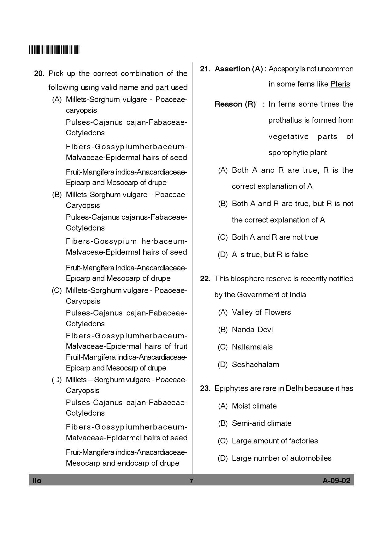 Telangana SET Life Sciences 2012 Question Paper II 6