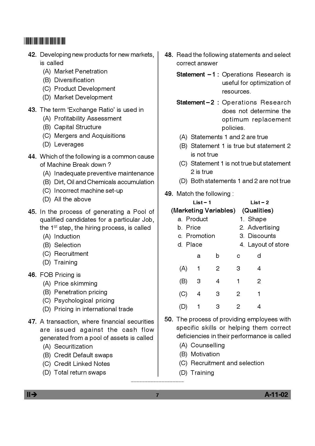 Telangana SET Management 2012 Question Paper II 6