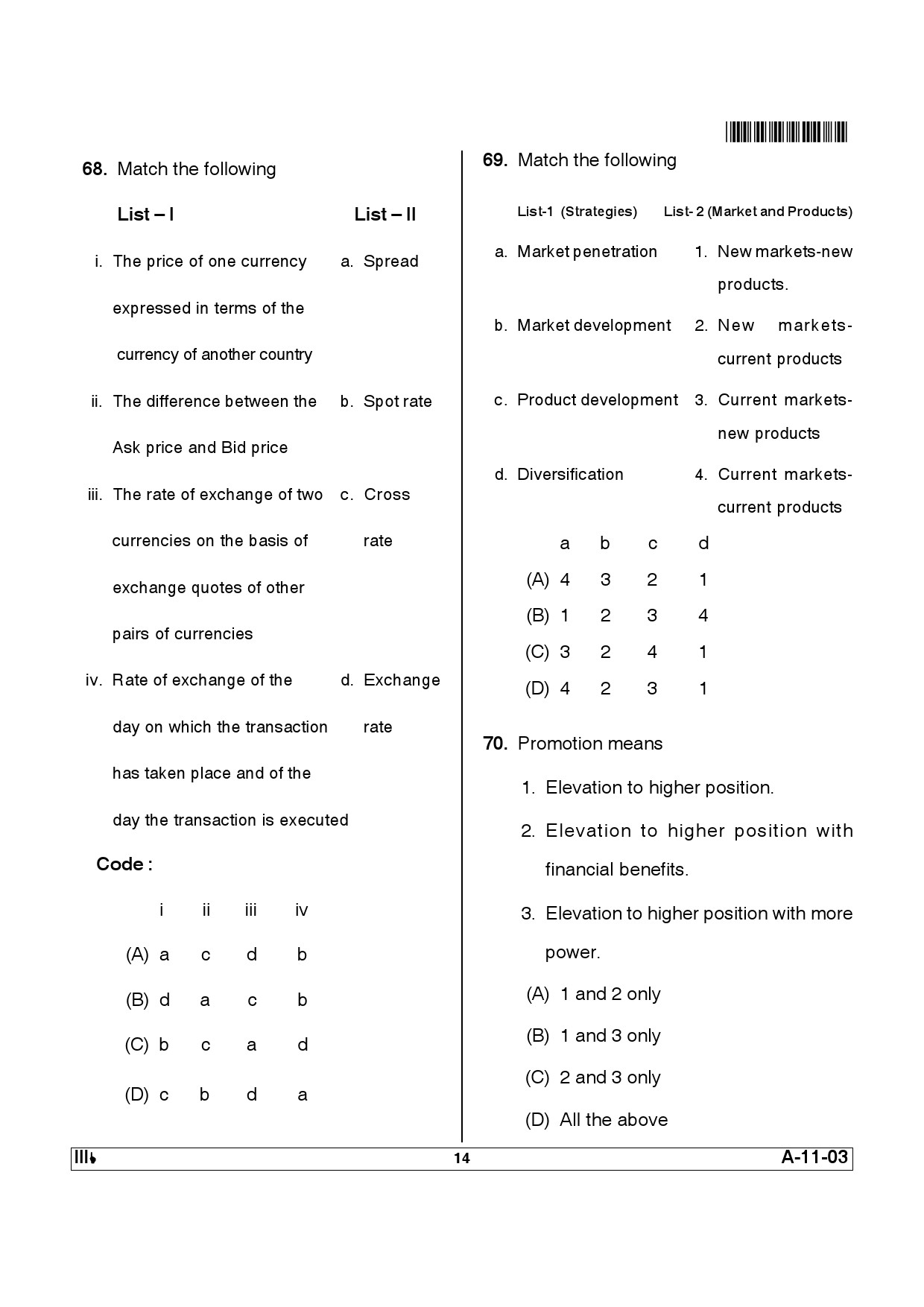 Telangana SET Management 2012 Question Paper III 13