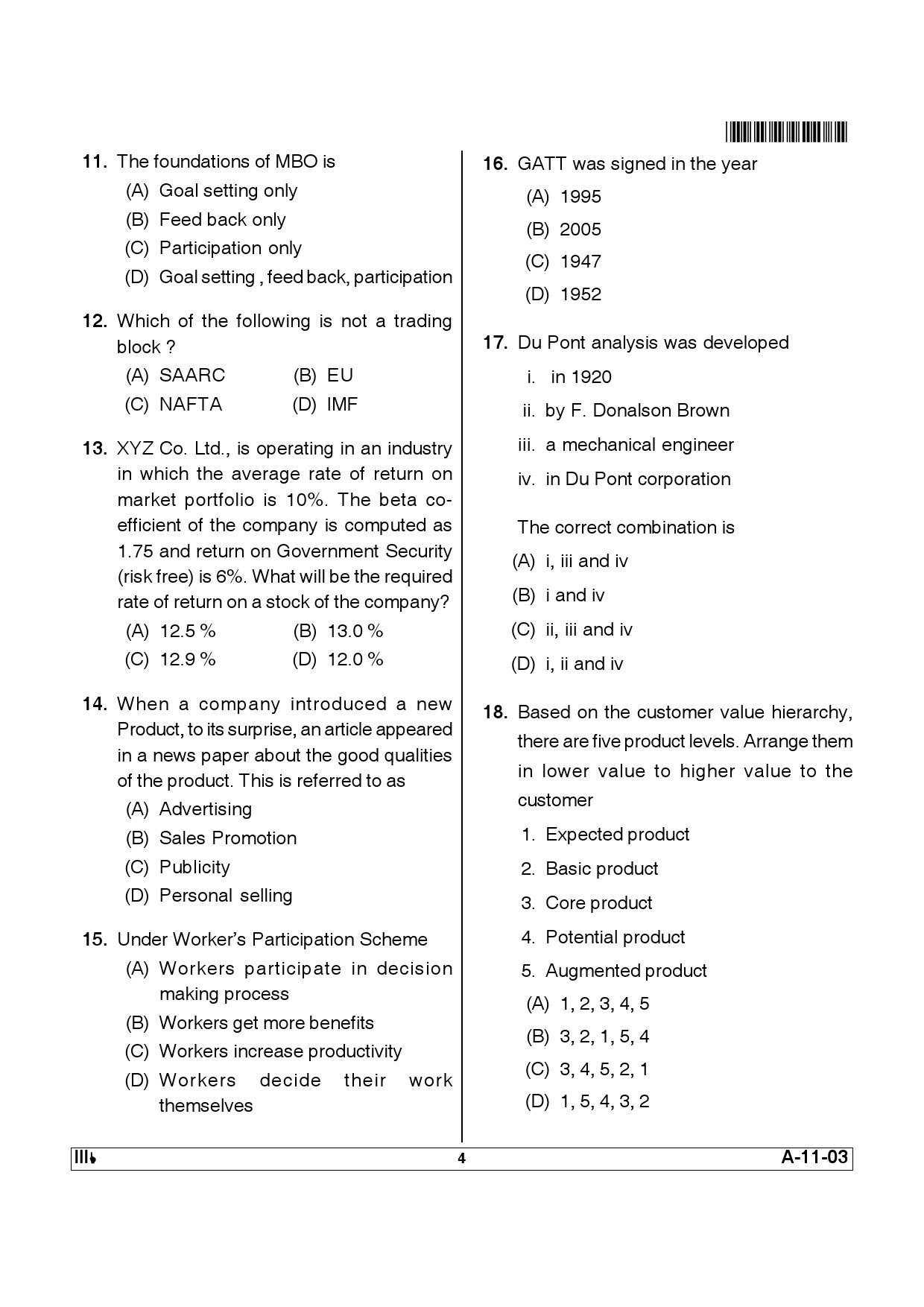 Telangana SET Management 2012 Question Paper III 3