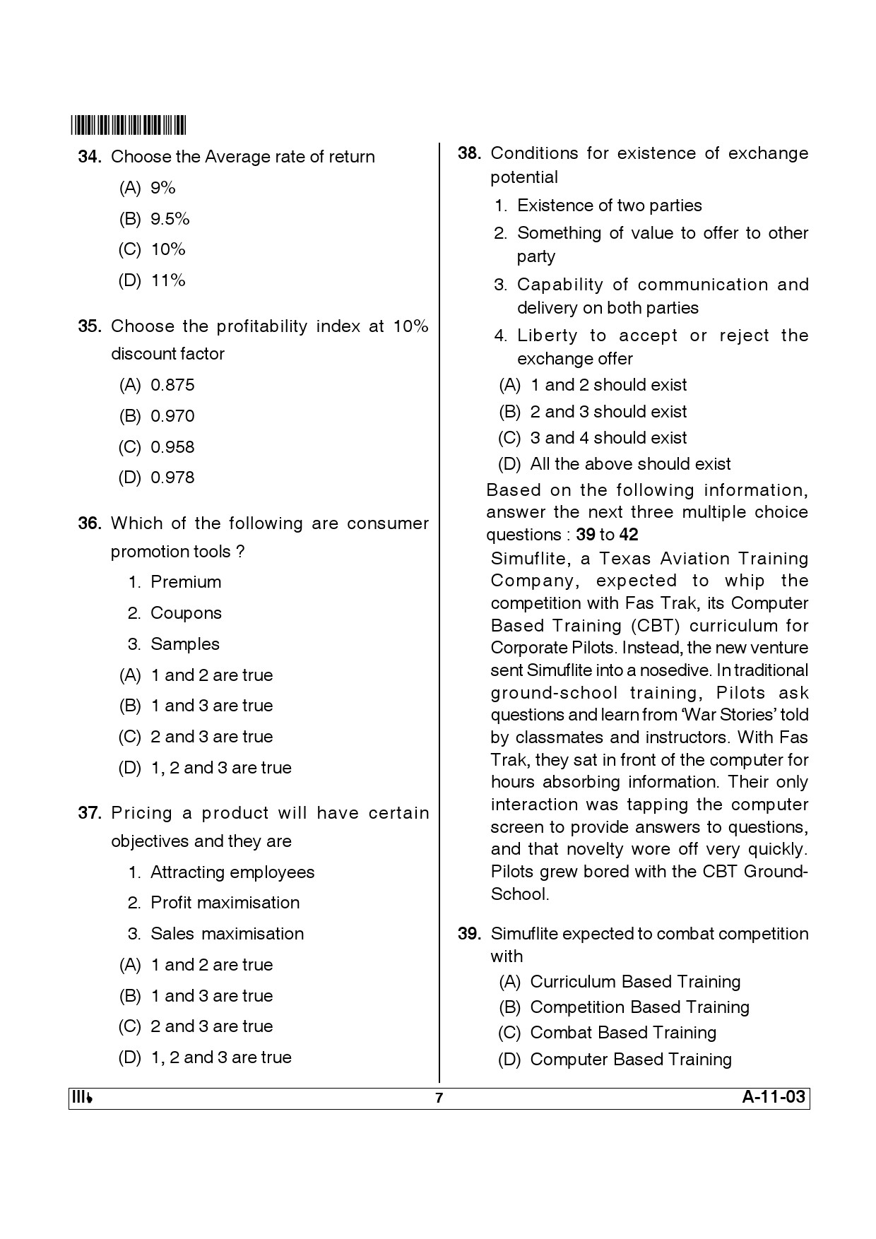 Telangana SET Management 2012 Question Paper III 6