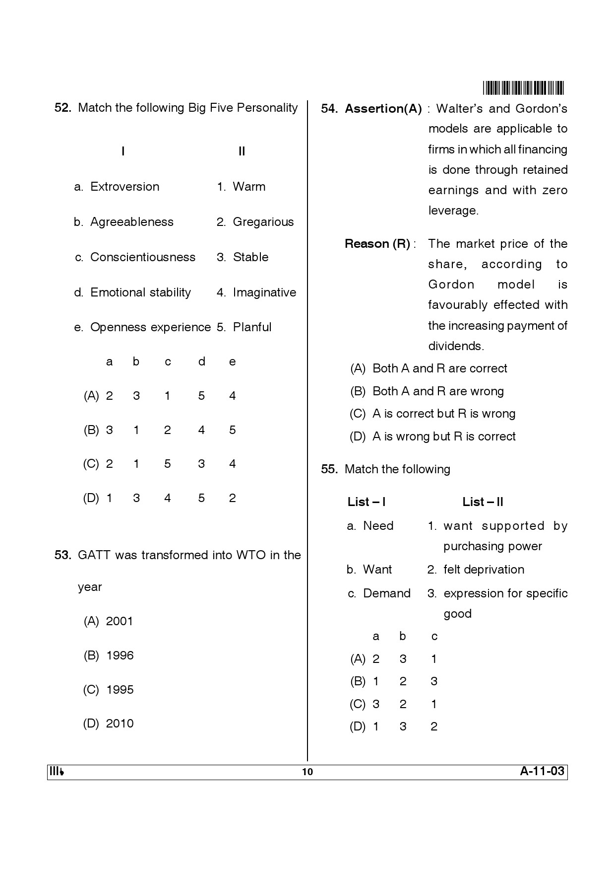 Telangana SET Management 2012 Question Paper III 9