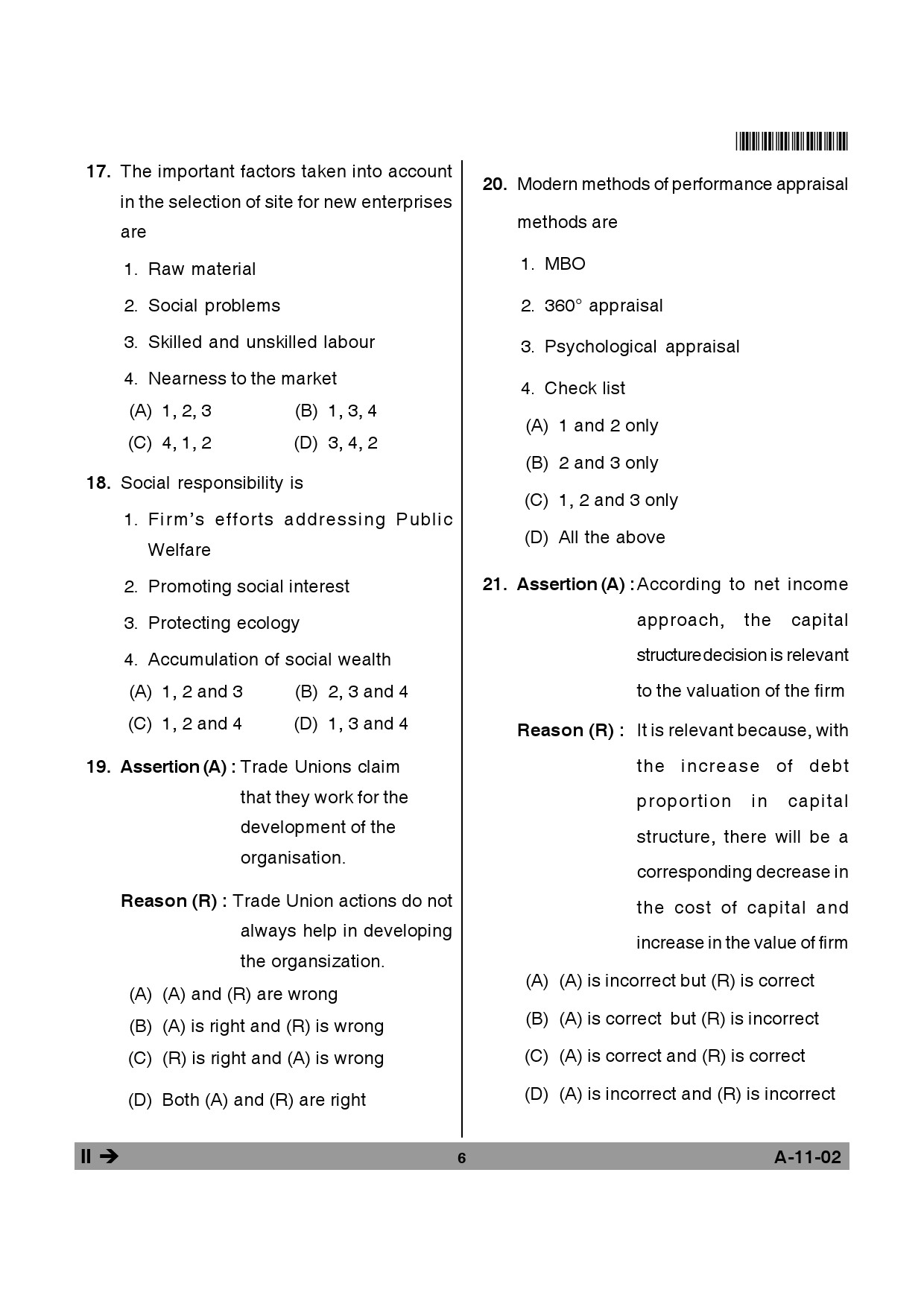 Telangana SET Management 2013 Question Paper II 5