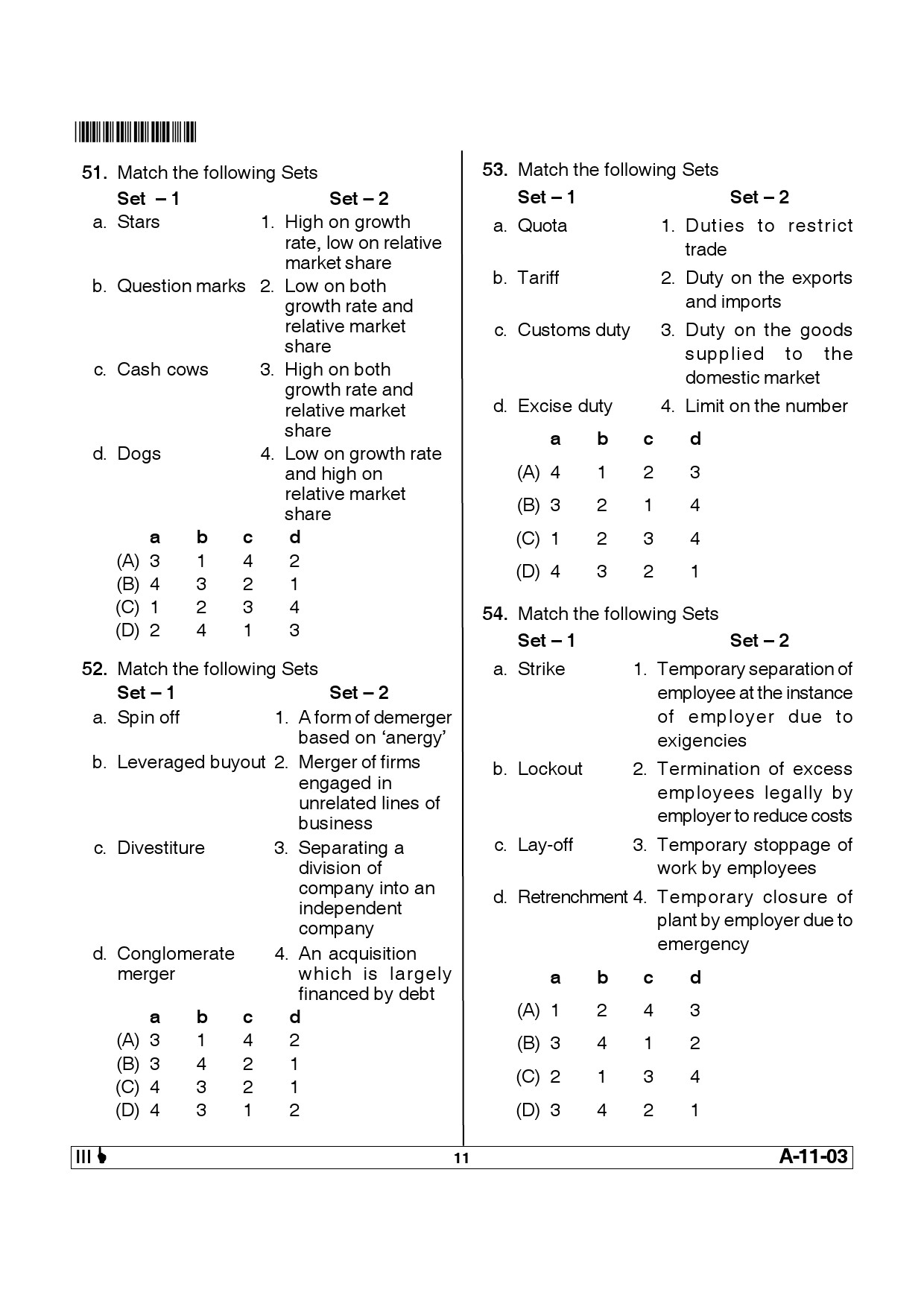 Telangana SET Management 2013 Question Paper III 10