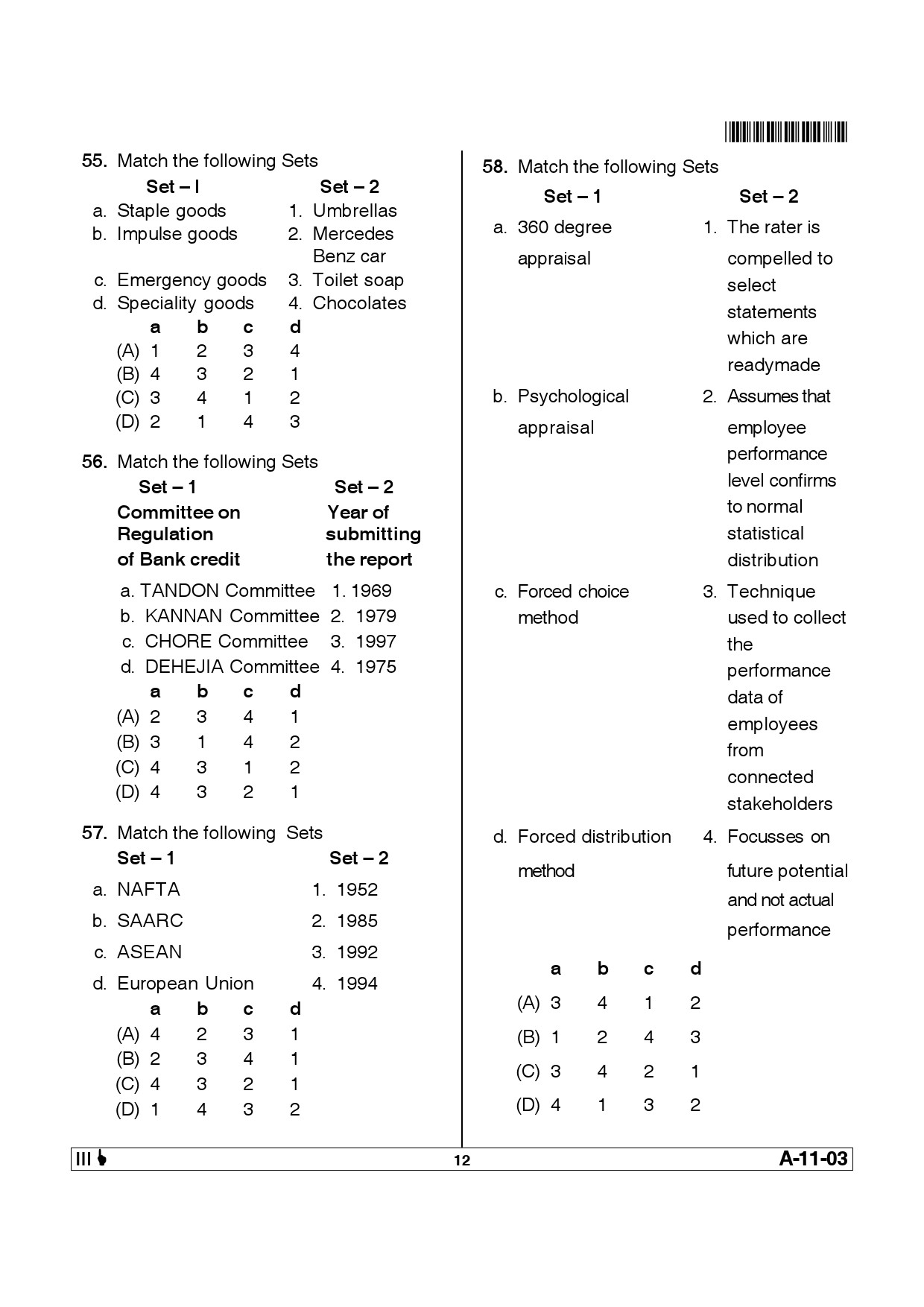 Telangana SET Management 2013 Question Paper III 11