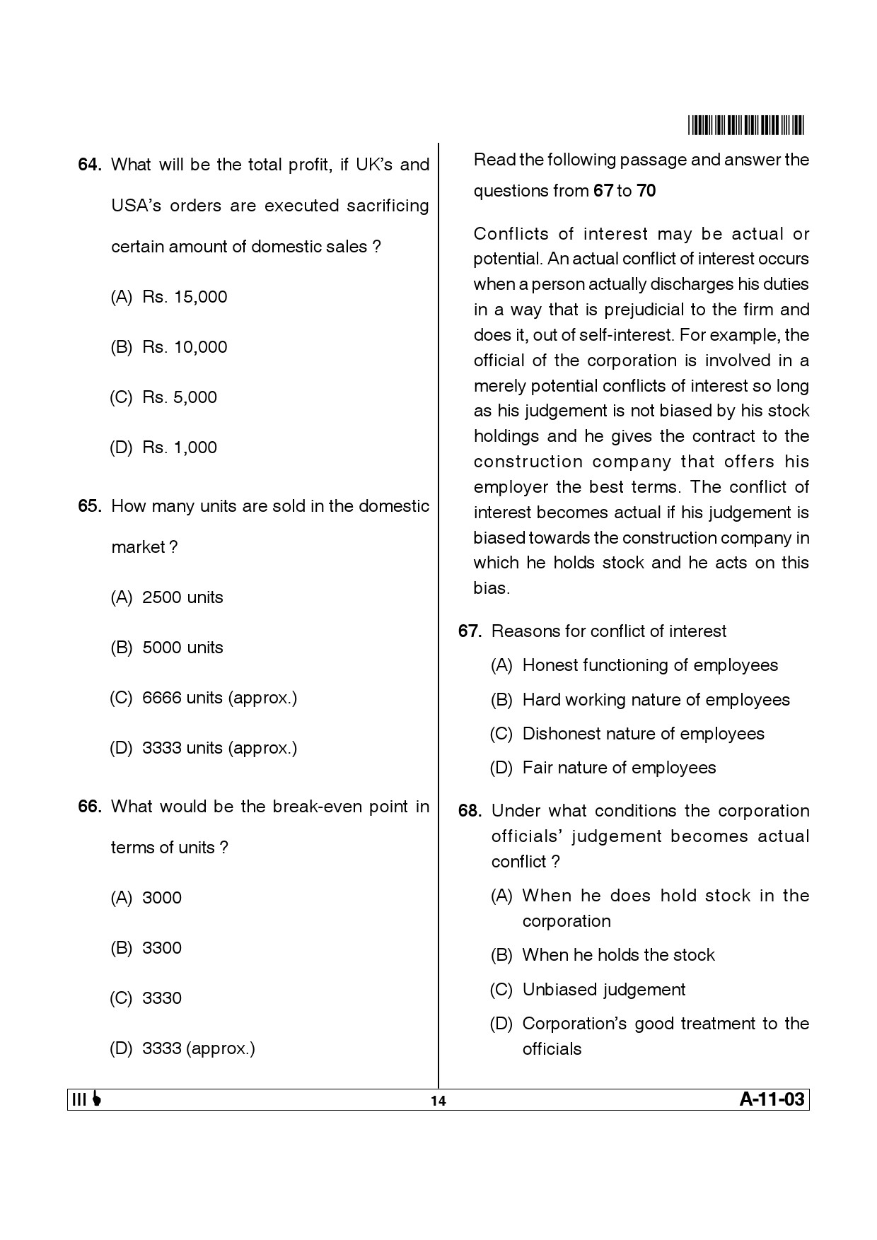 Telangana SET Management 2013 Question Paper III 13