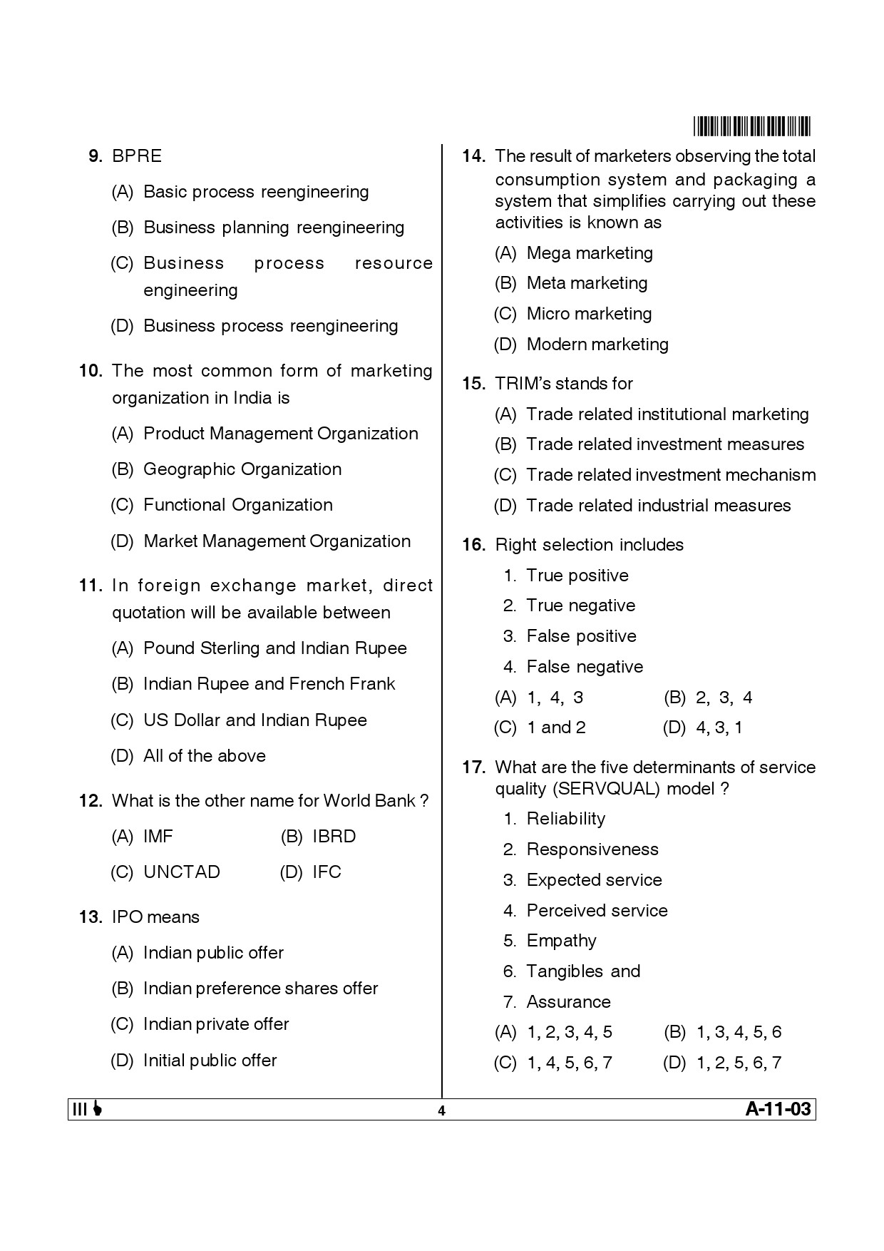 Telangana SET Management 2013 Question Paper III 3