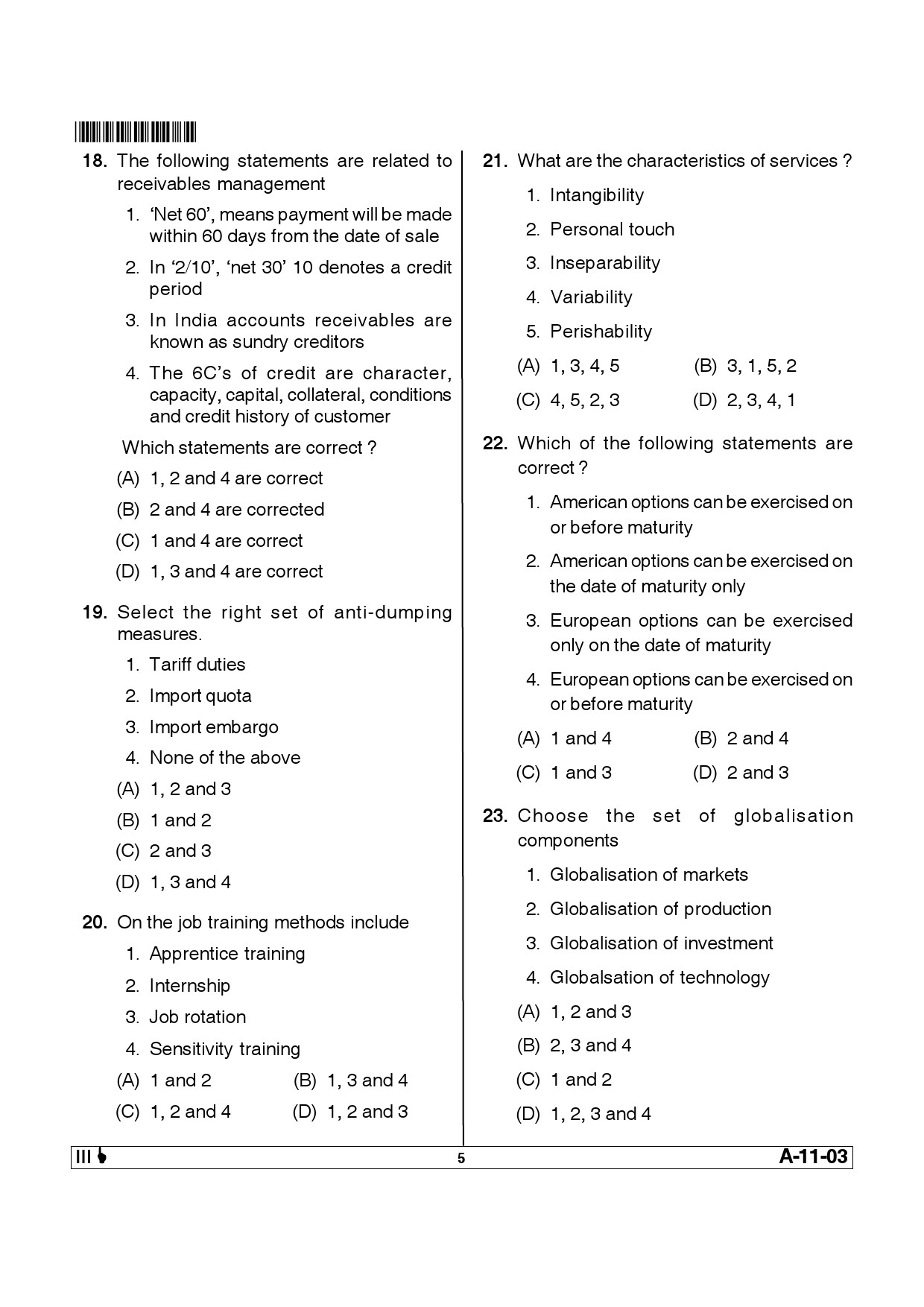 Telangana SET Management 2013 Question Paper III 4