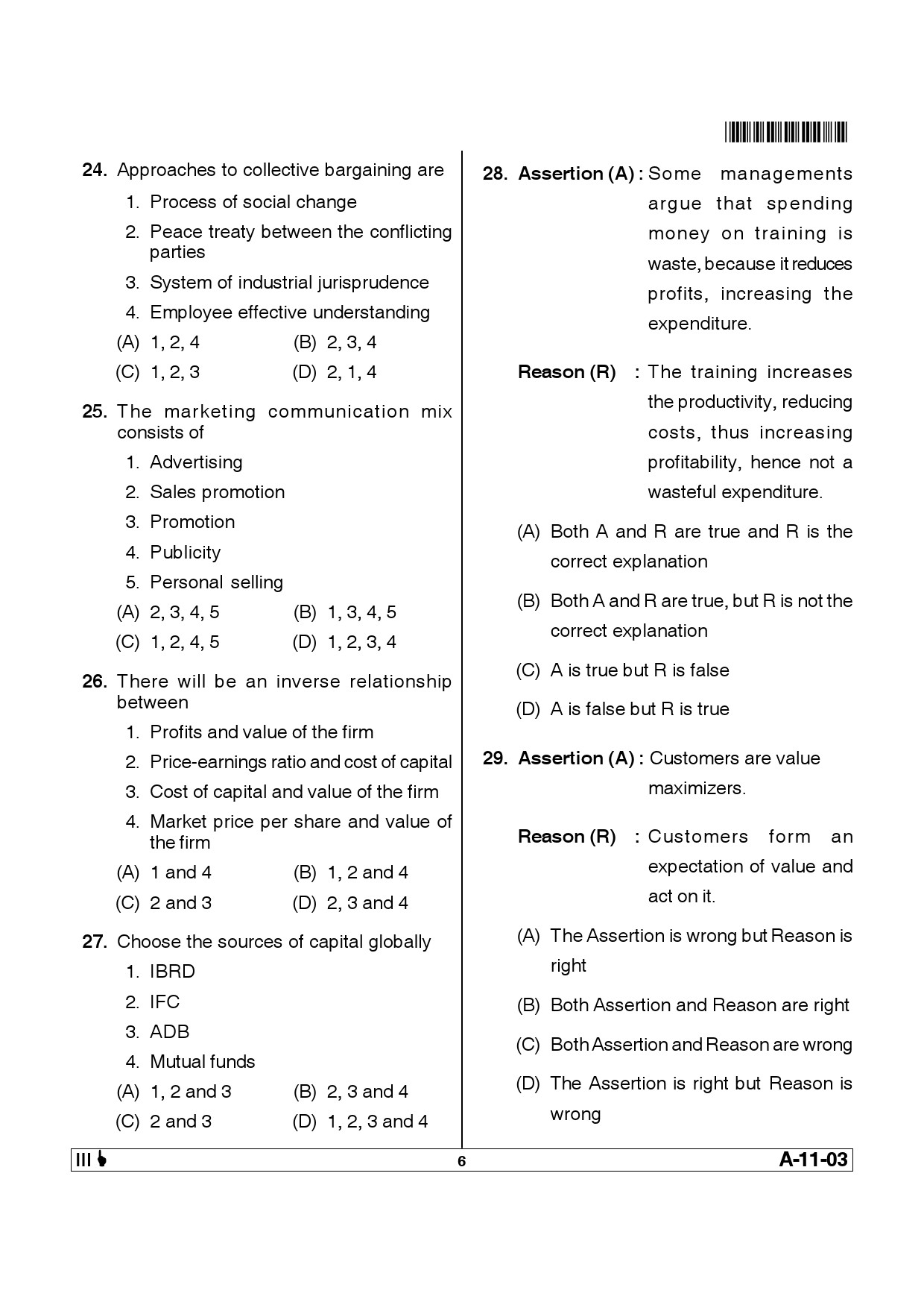 Telangana SET Management 2013 Question Paper III 5