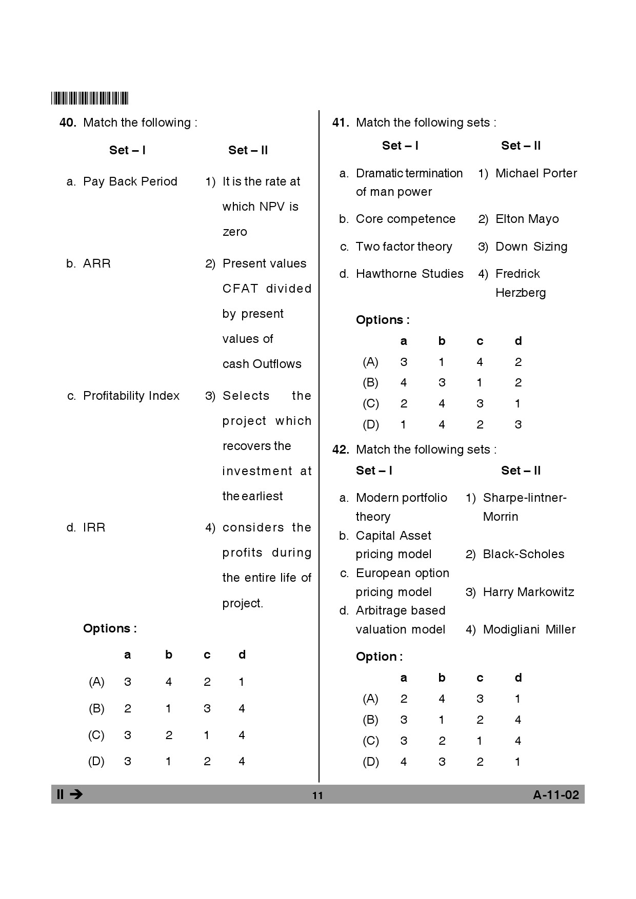 Telangana SET Management 2014 Question Paper II 10