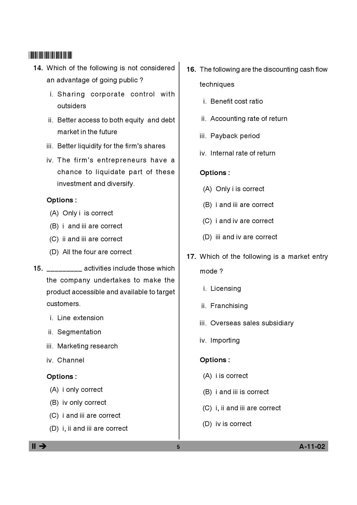 Telangana SET Management 2014 Question Paper II 4